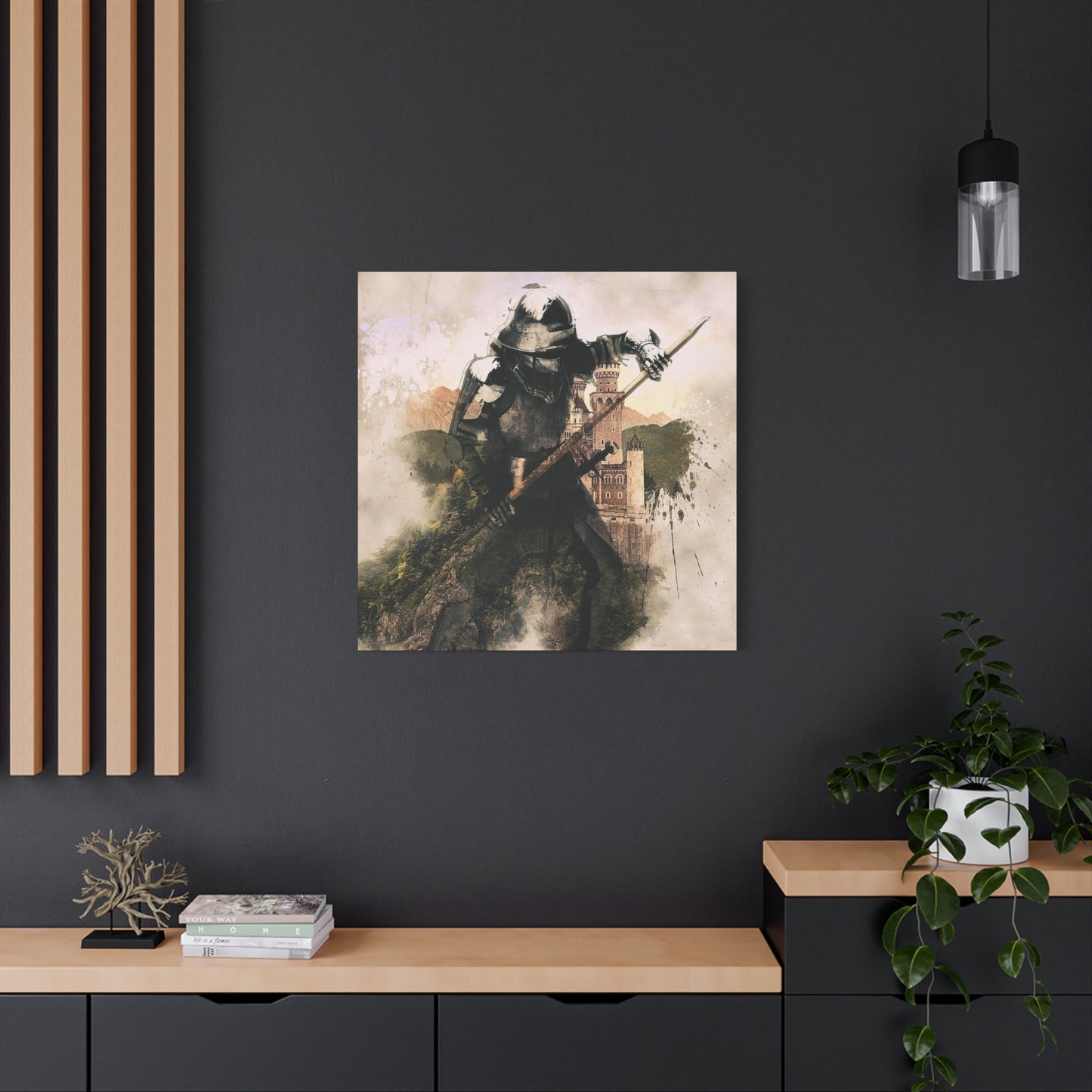 Medieval Knight Matte Canvas, Stretched, 1.25"