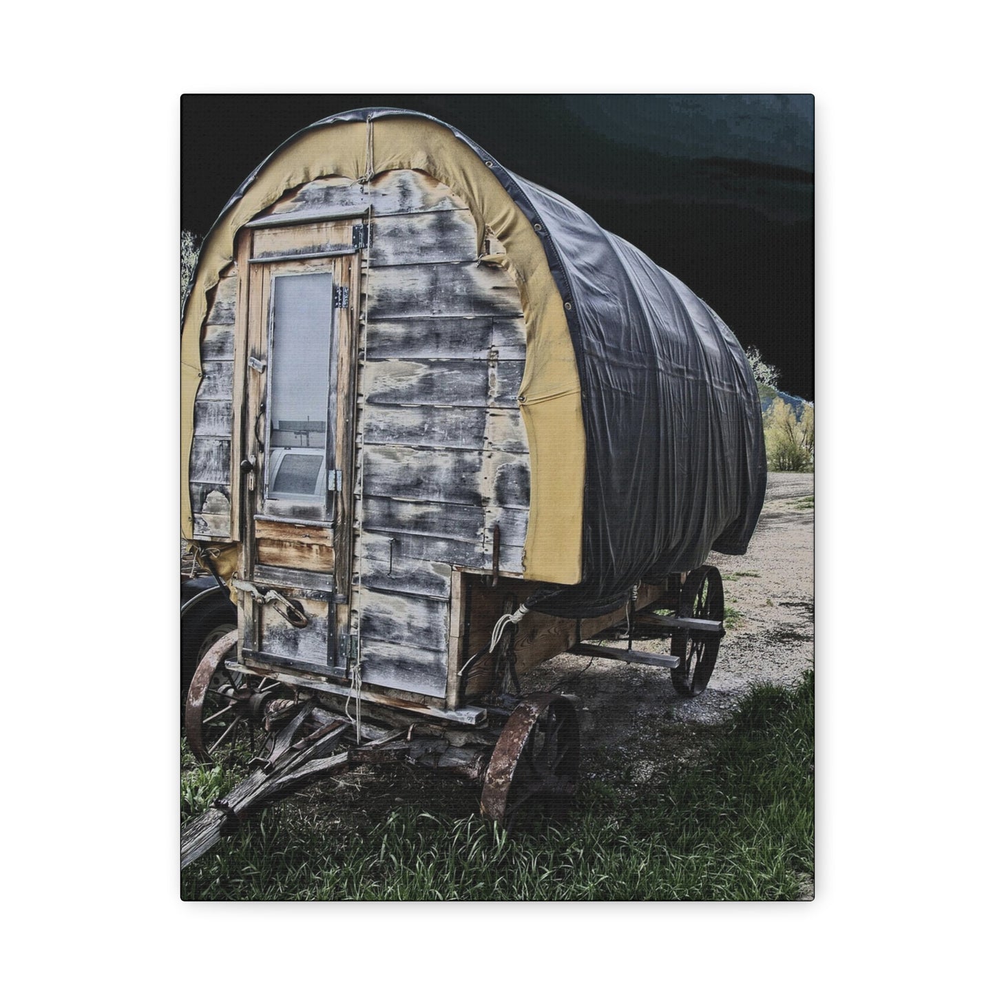 Chuck Wagon Matte Canvas, Stretched, 1.25"