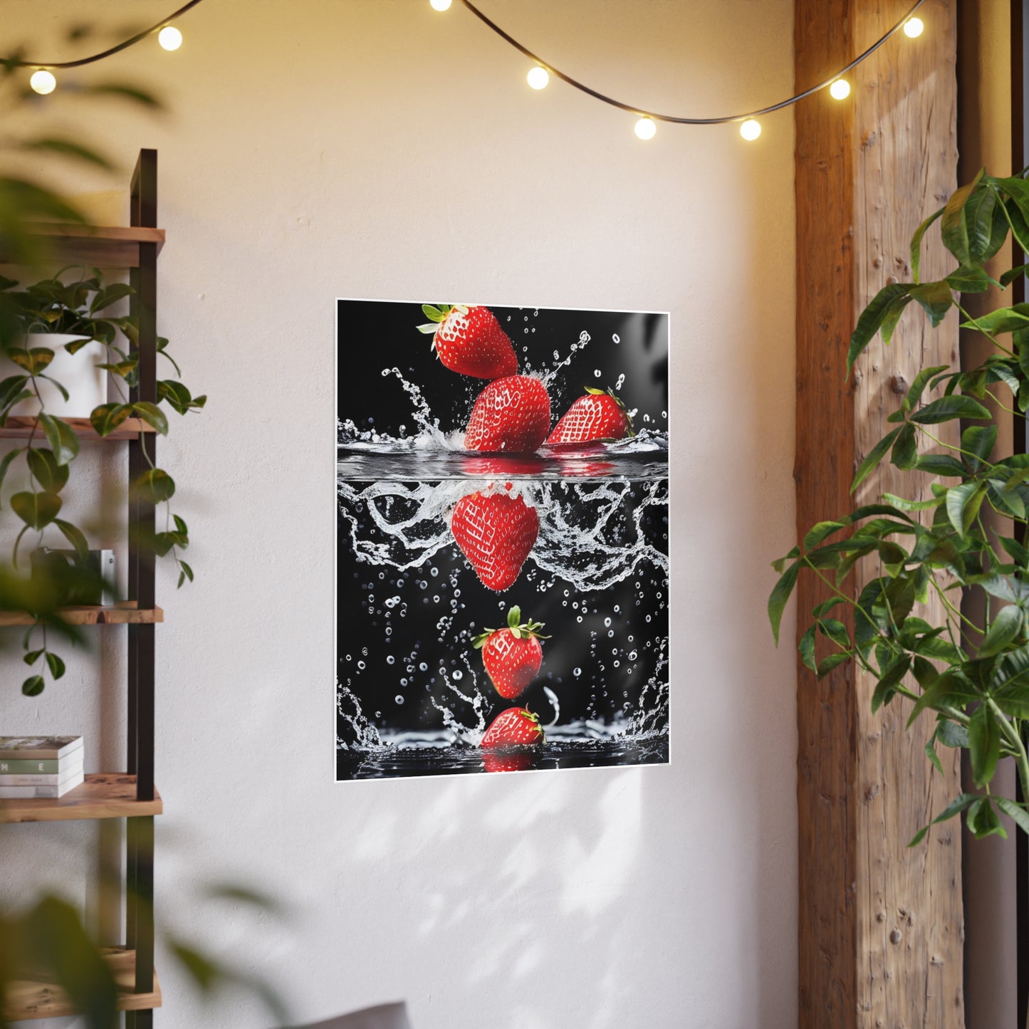 Strawberries AI Gen Photo Art Paper Posters