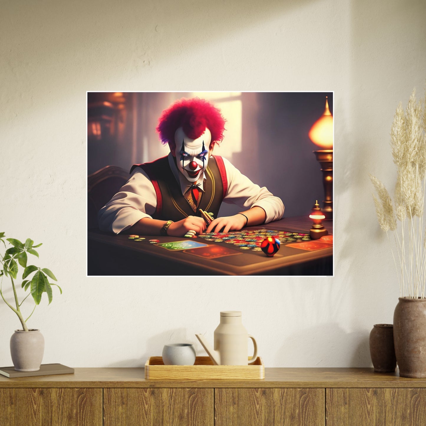 Clown AI Gen Photo Art Paper Posters