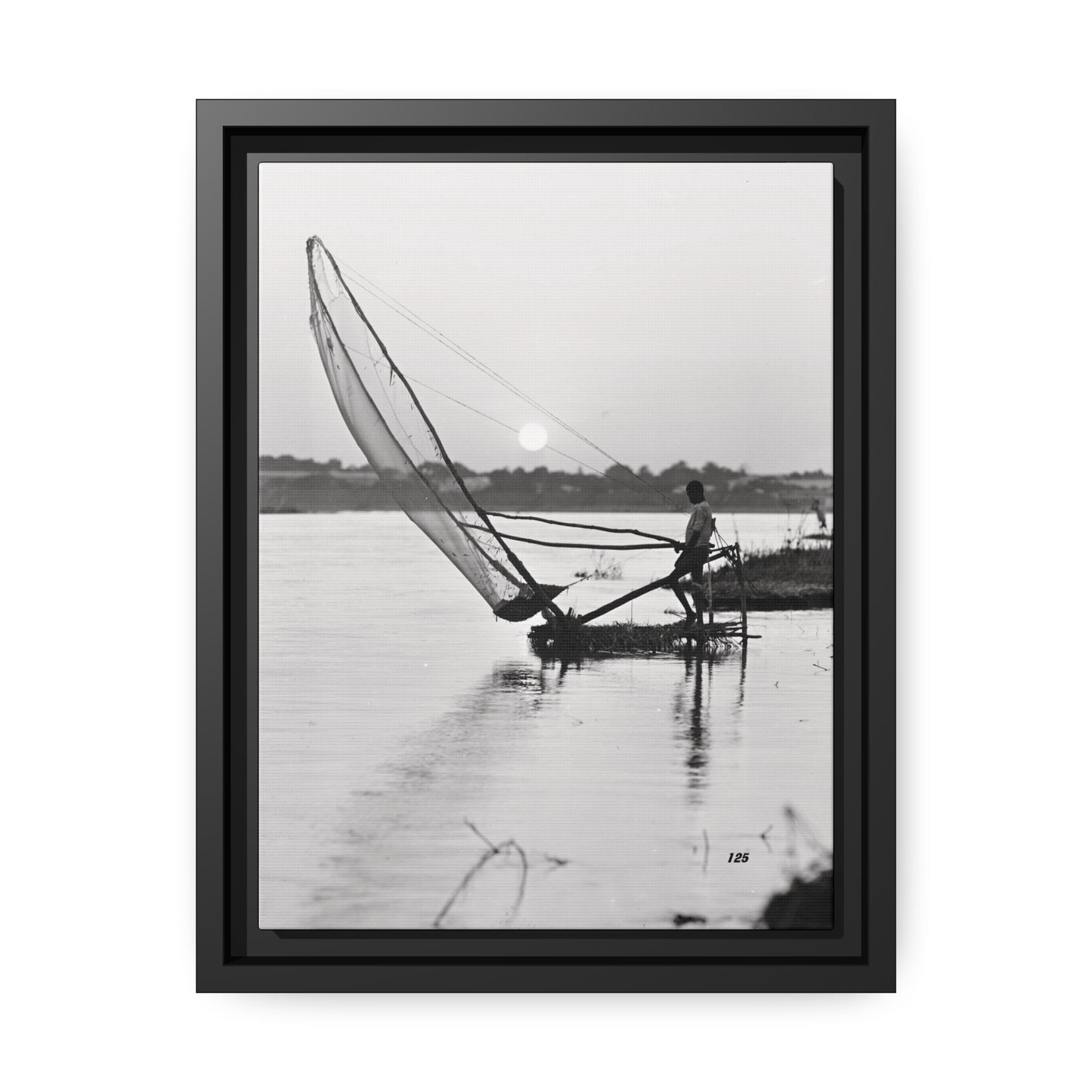Fisherman Matte Canvas, Black Frame