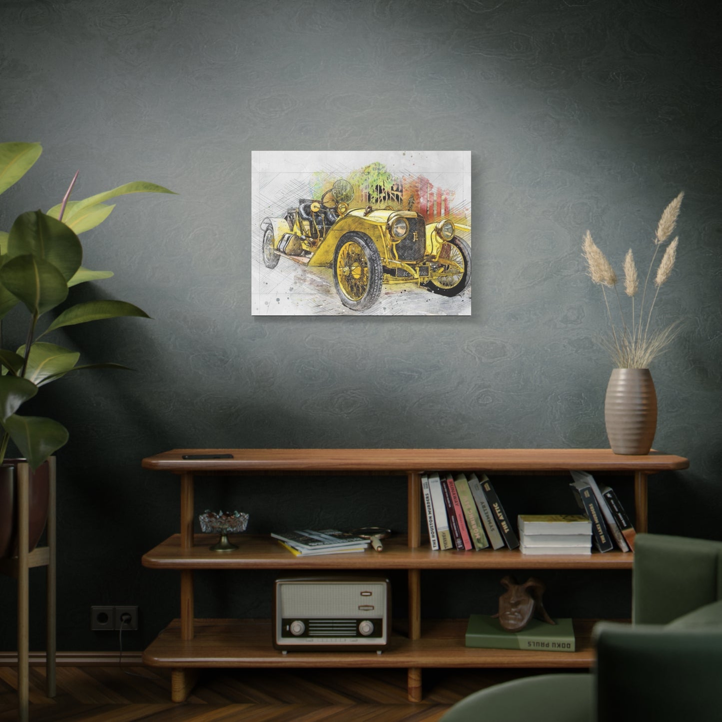 Car Matte Canvas, Stretched, 1.25"