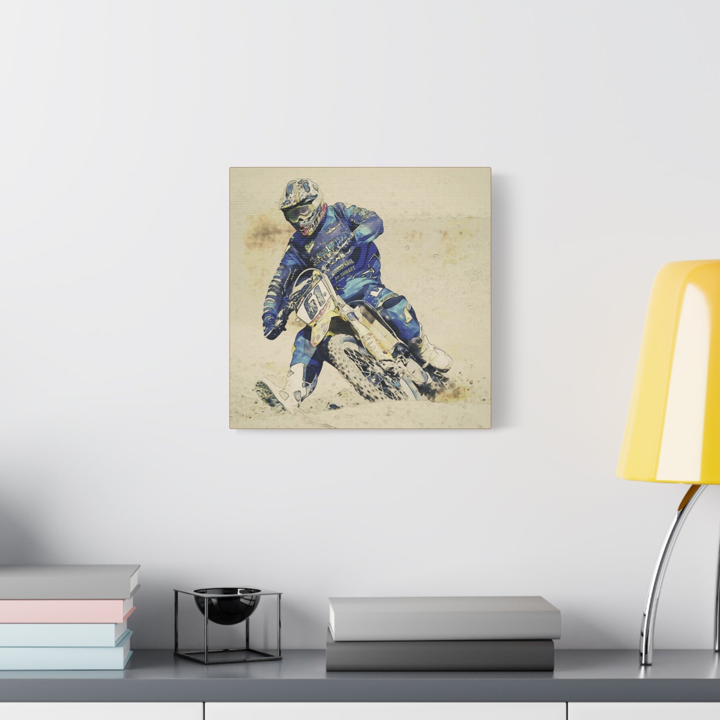 Motocross Matte Canvas, Stretched, 1.25"