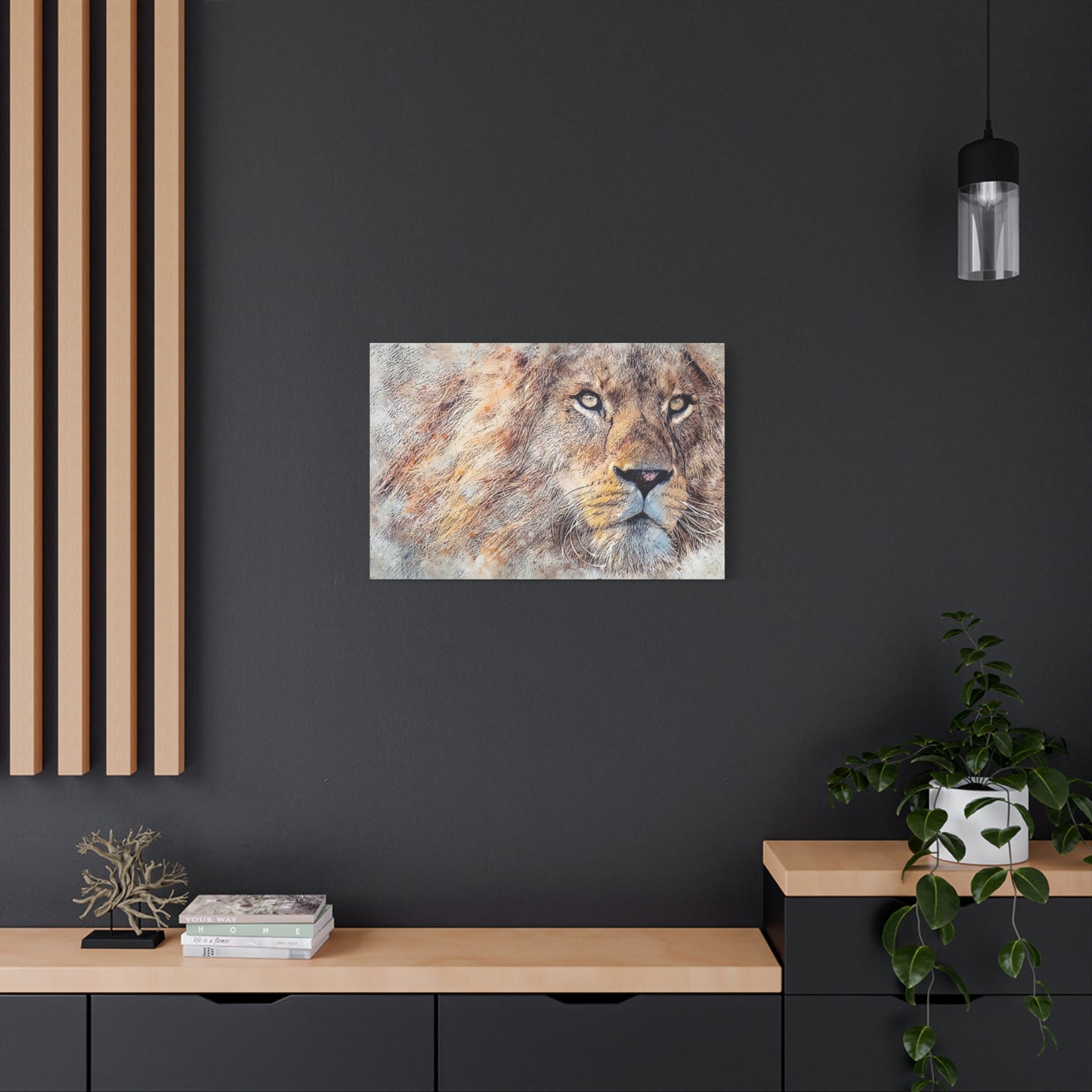 Lion Matte Canvas, Stretched, 1.25"