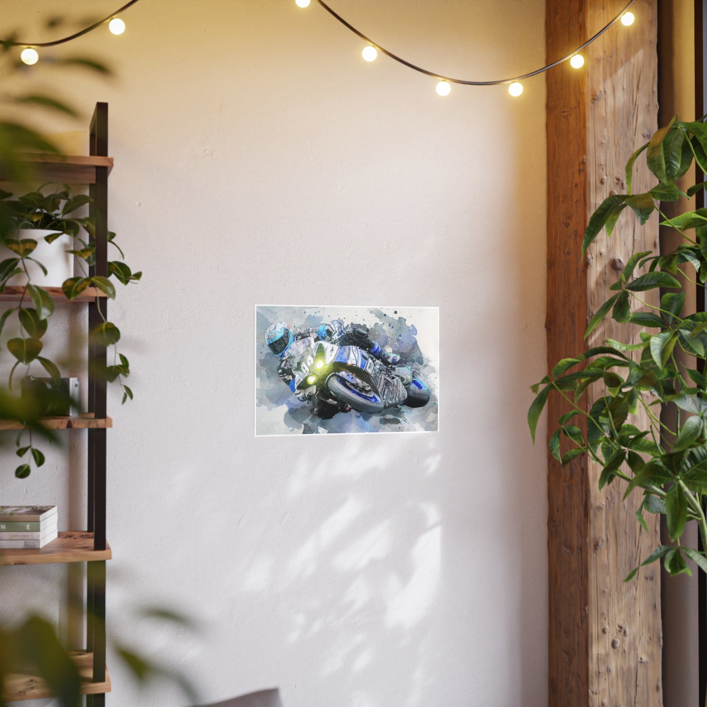 Motorcycle Race Photo Art Paper Posters