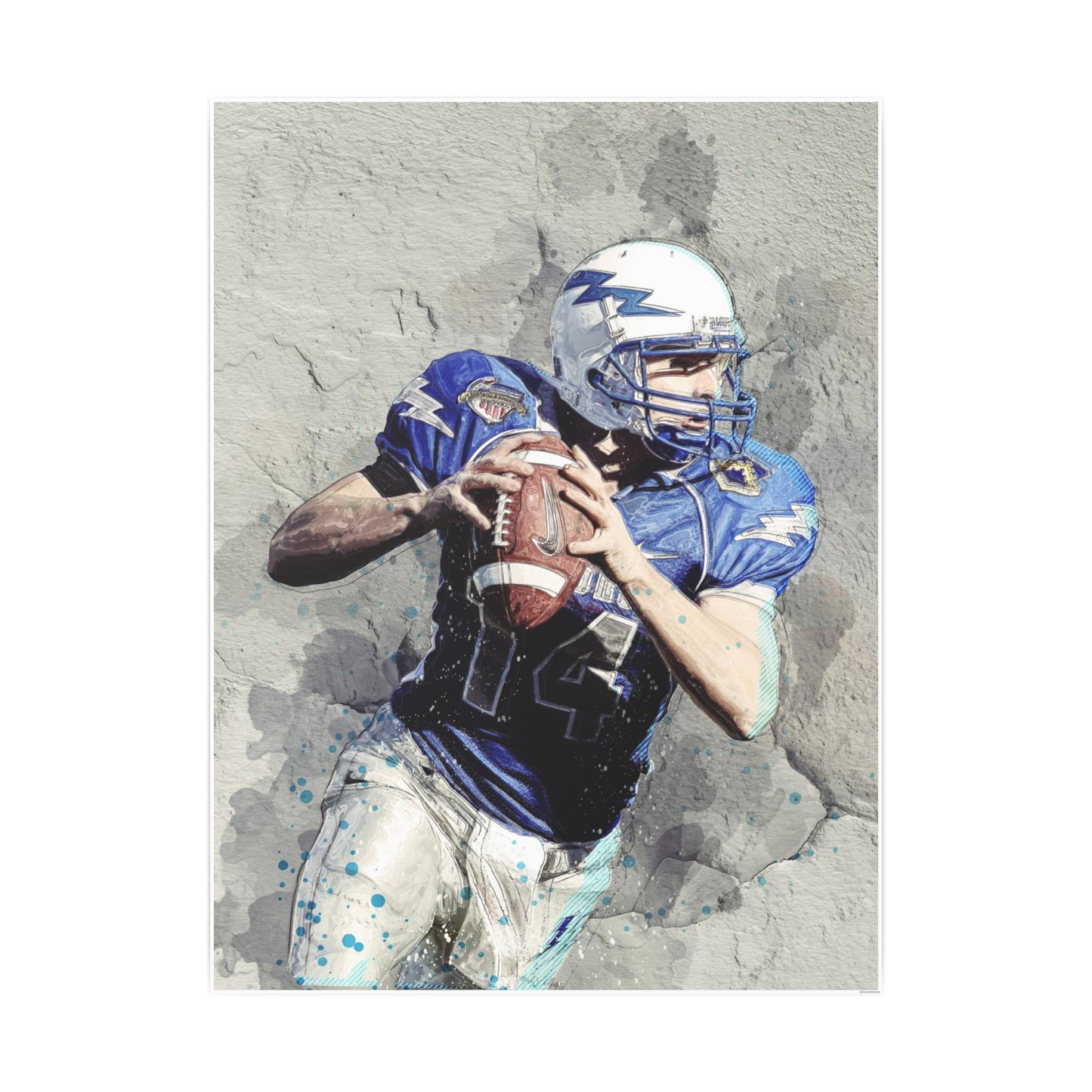 Quarterback Photo Art Paper Posters