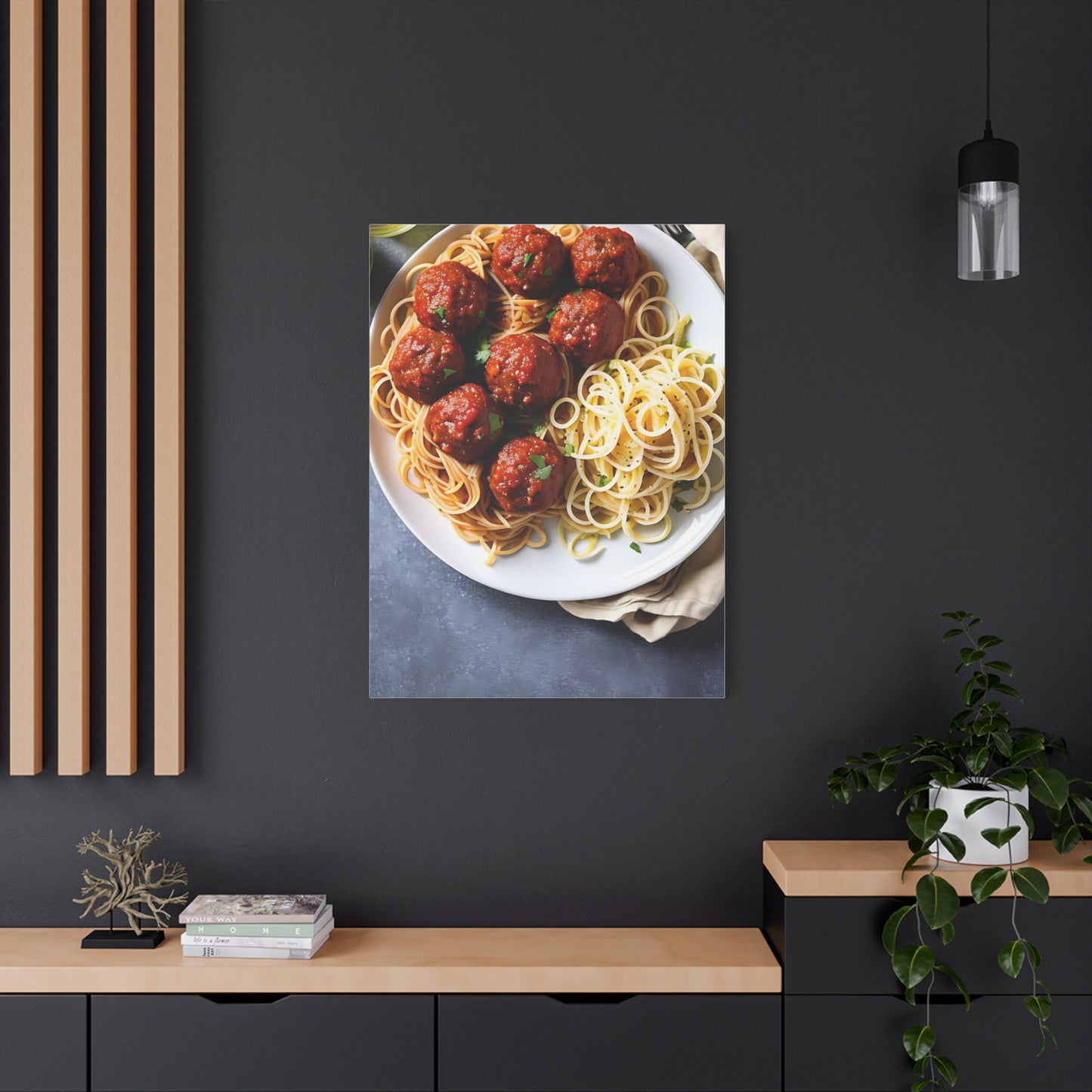 Spaghetti AI Gen Matte Canvas, Stretched, 1.25"