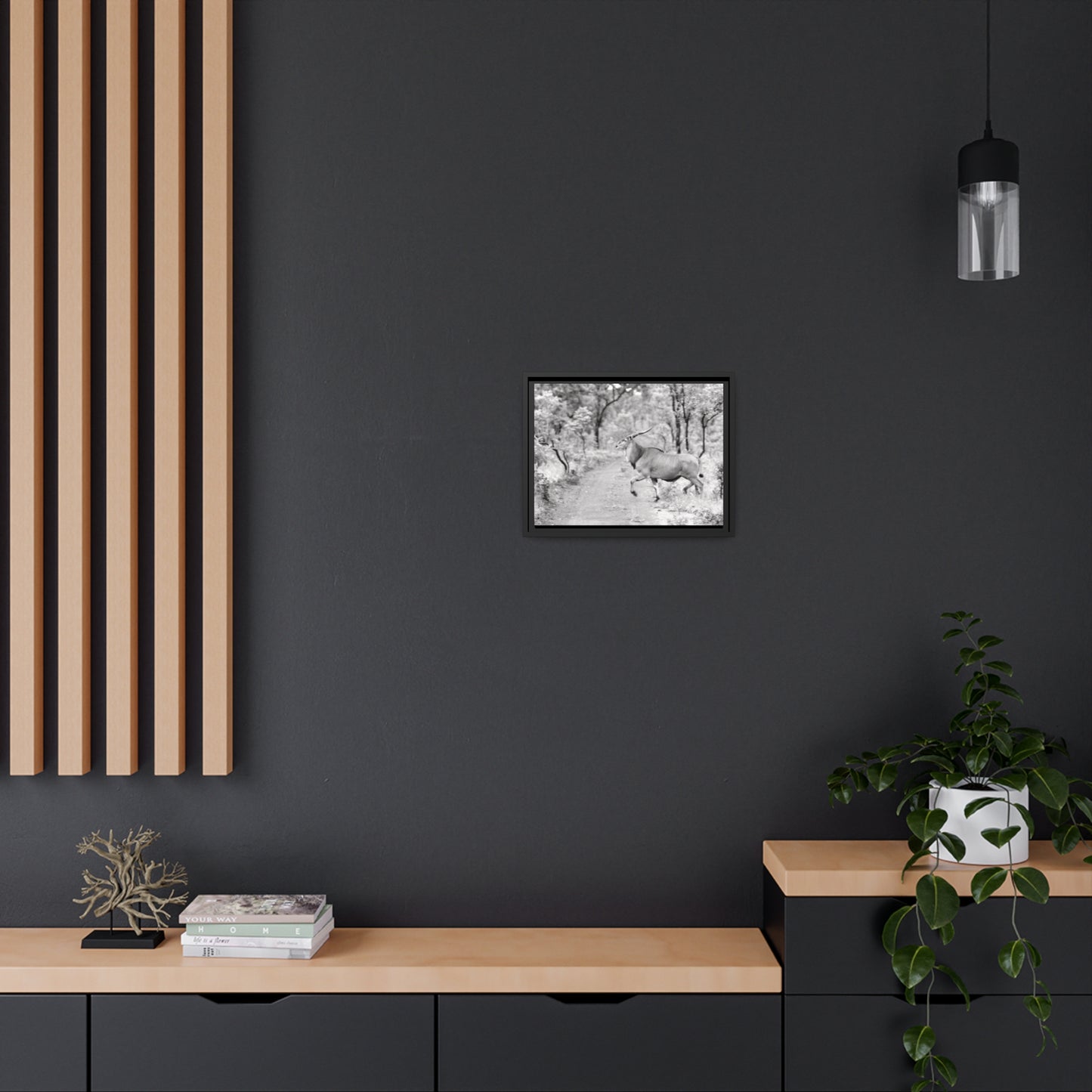 Elk Matte Canvas, Black Frame
