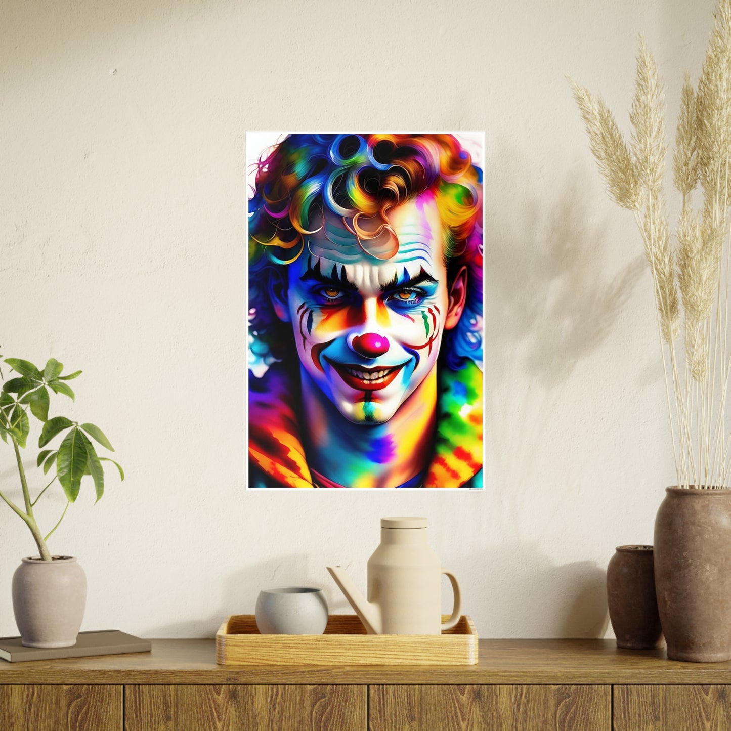 Clown AI Gen Photo Art Paper Posters
