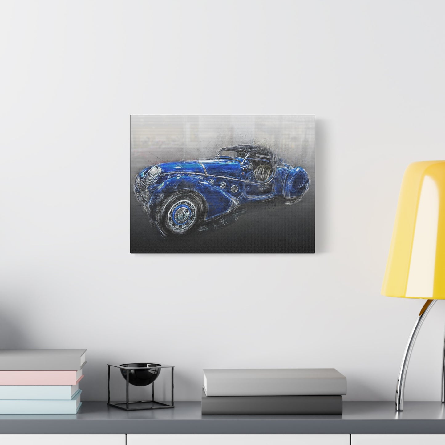 Car Matte Canvas, Stretched, 1.25"