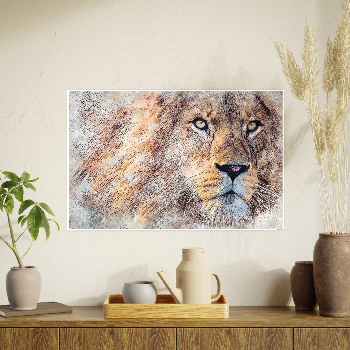 Lion Photo Art Paper Posters