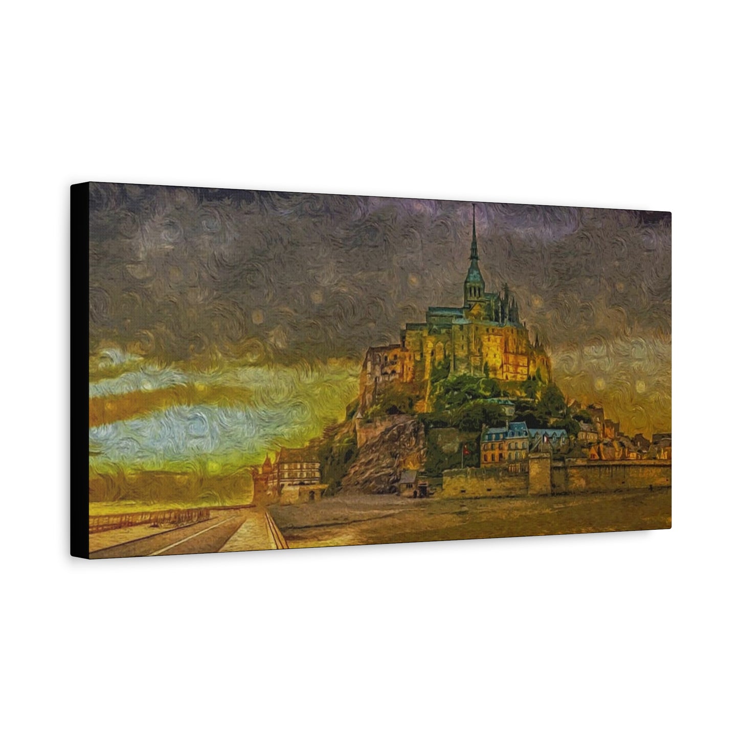 Mt St Michel Matte Canvas, Stretched, 1.25"