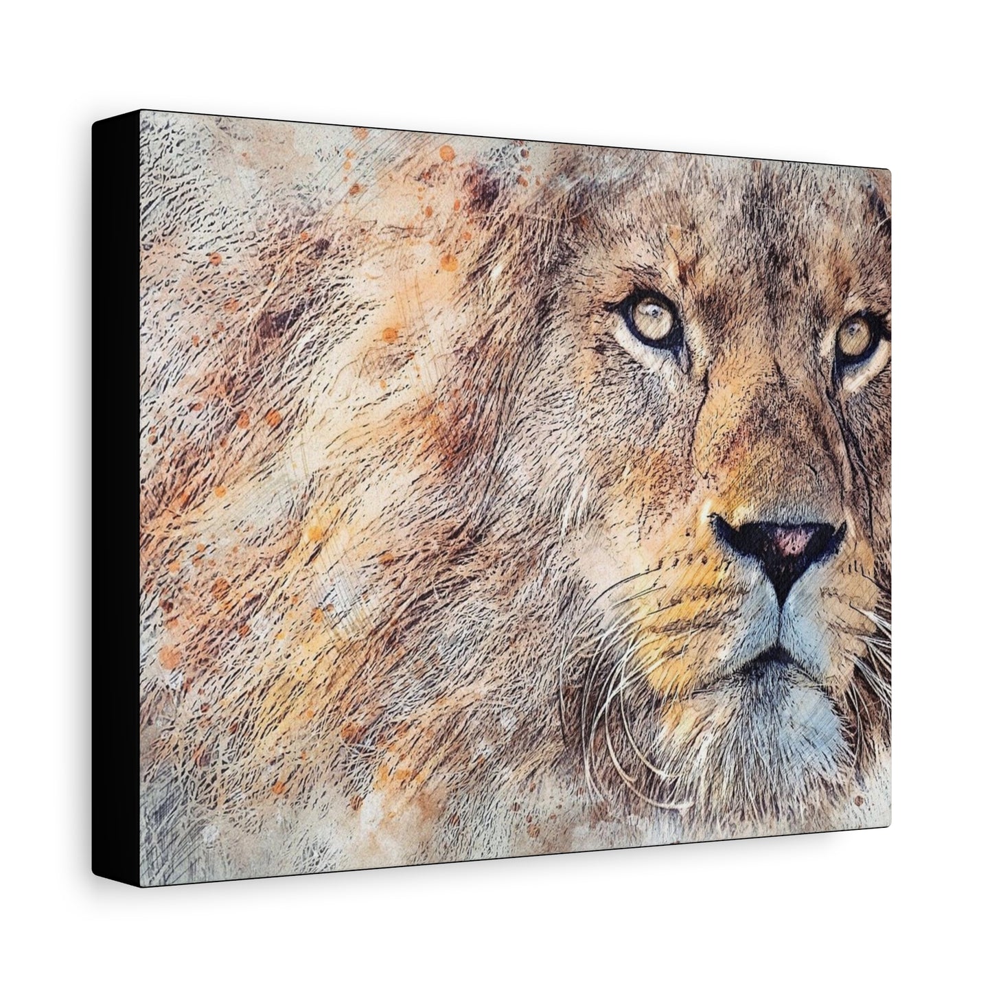 Lion Matte Canvas, Stretched, 1.25"