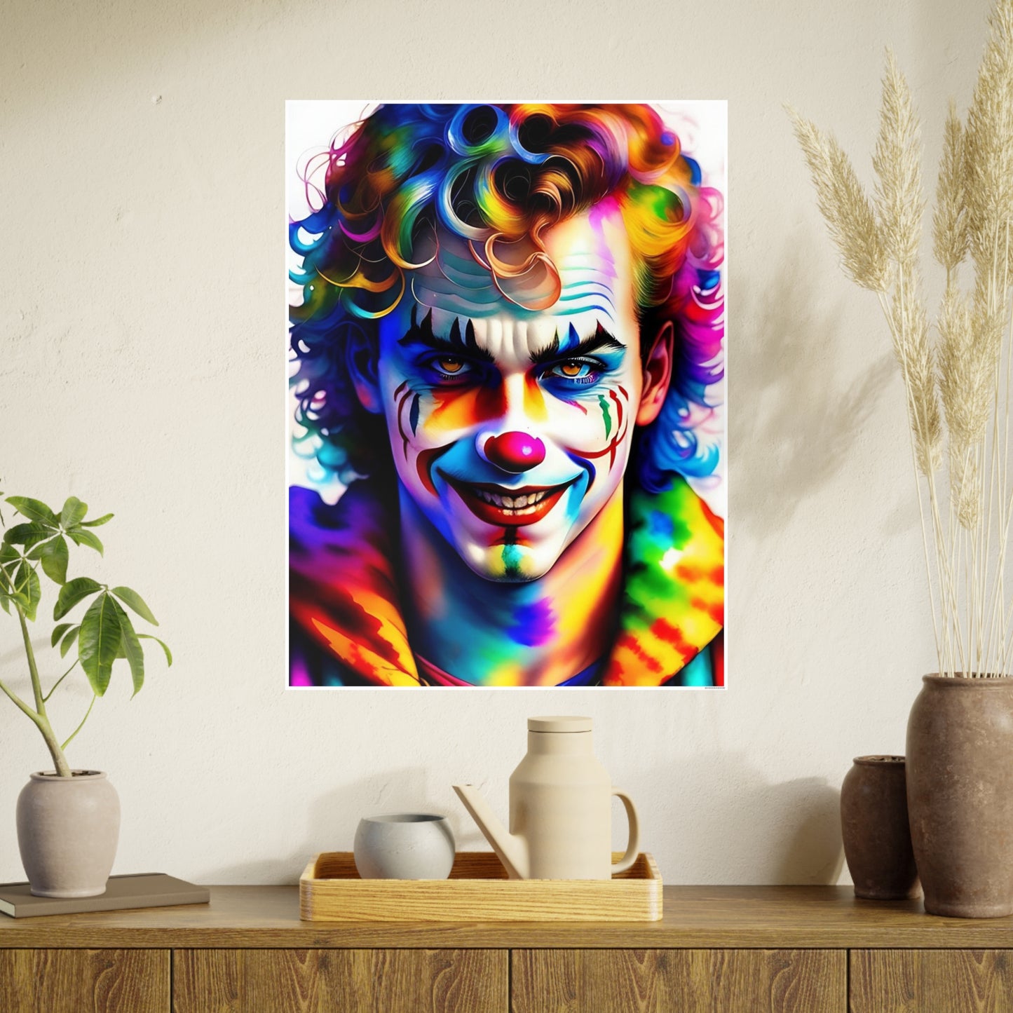 Clown AI Gen Photo Art Paper Posters