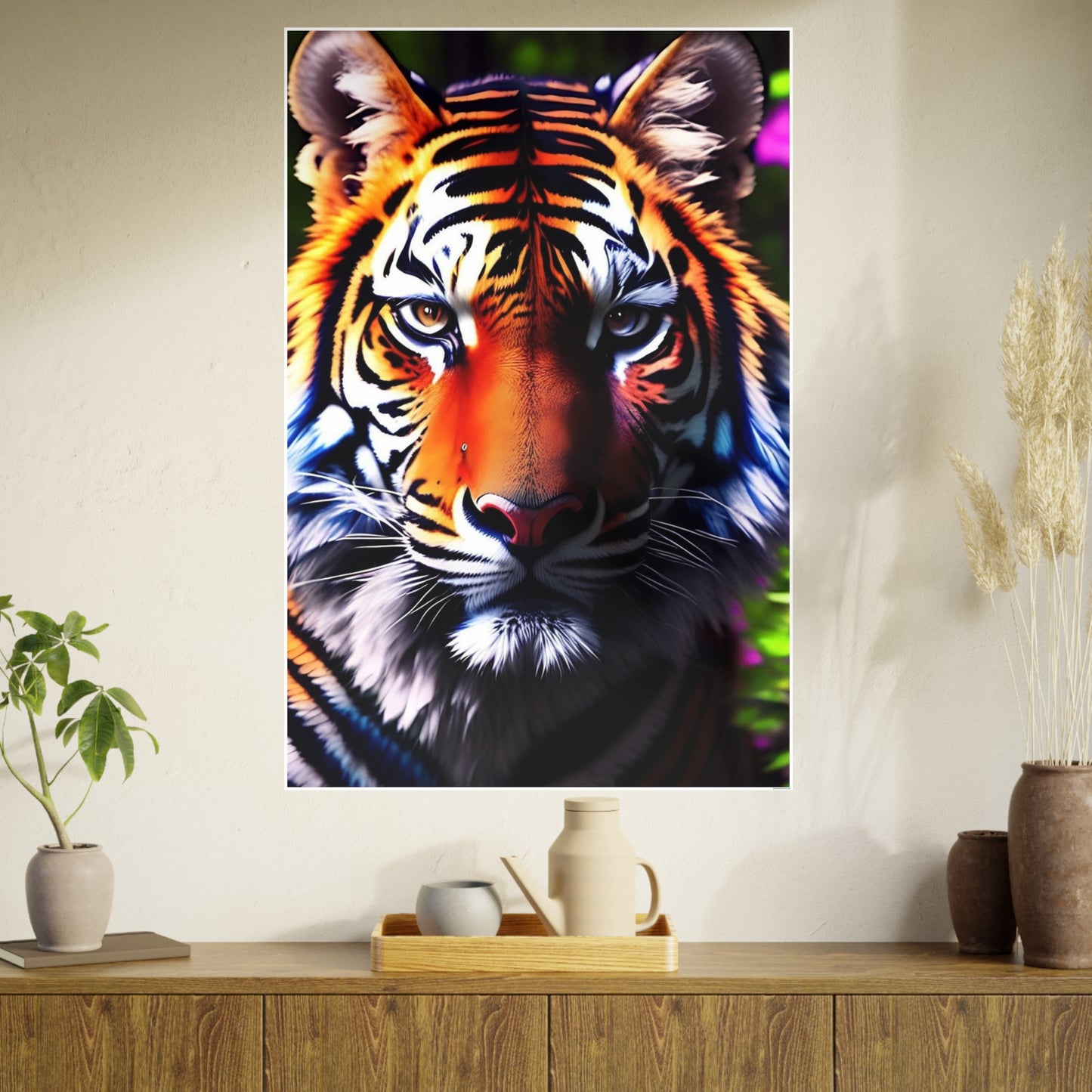 Tiger AI Gen Photo Art Paper Posters