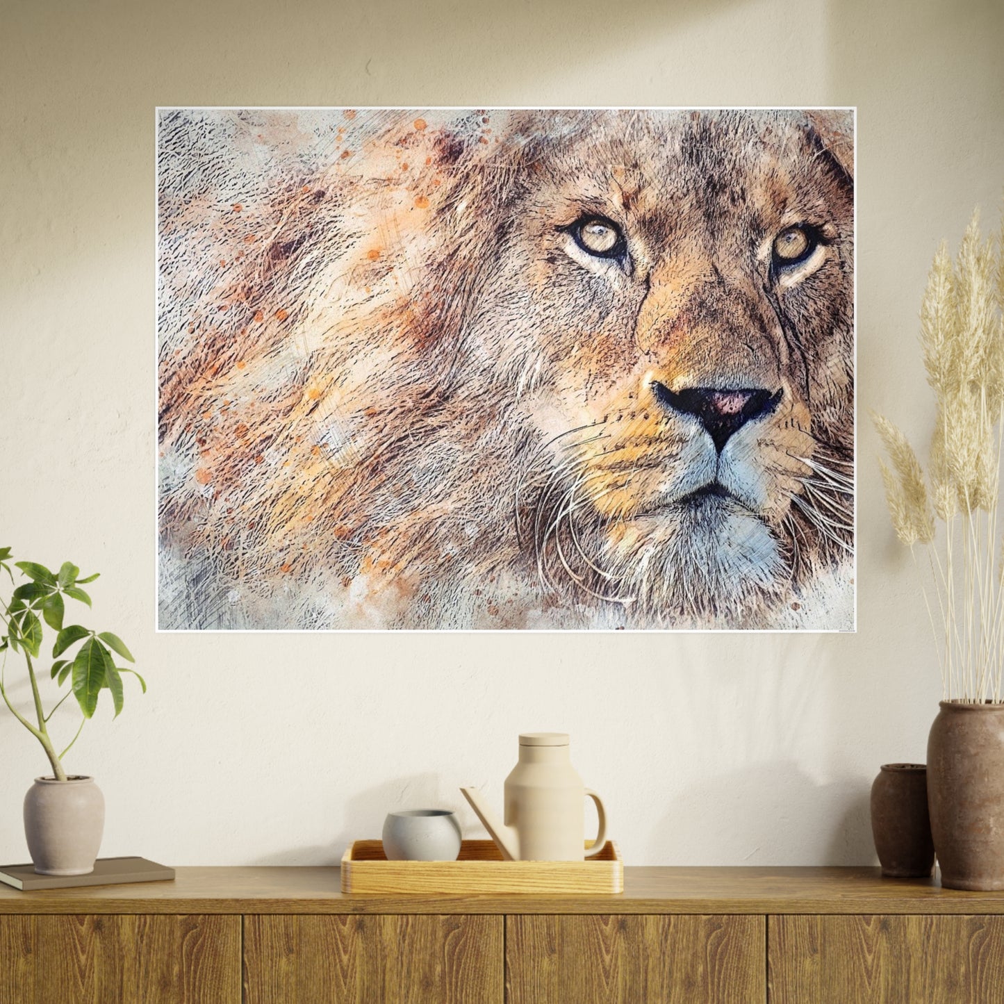 Lion Photo Art Paper Posters