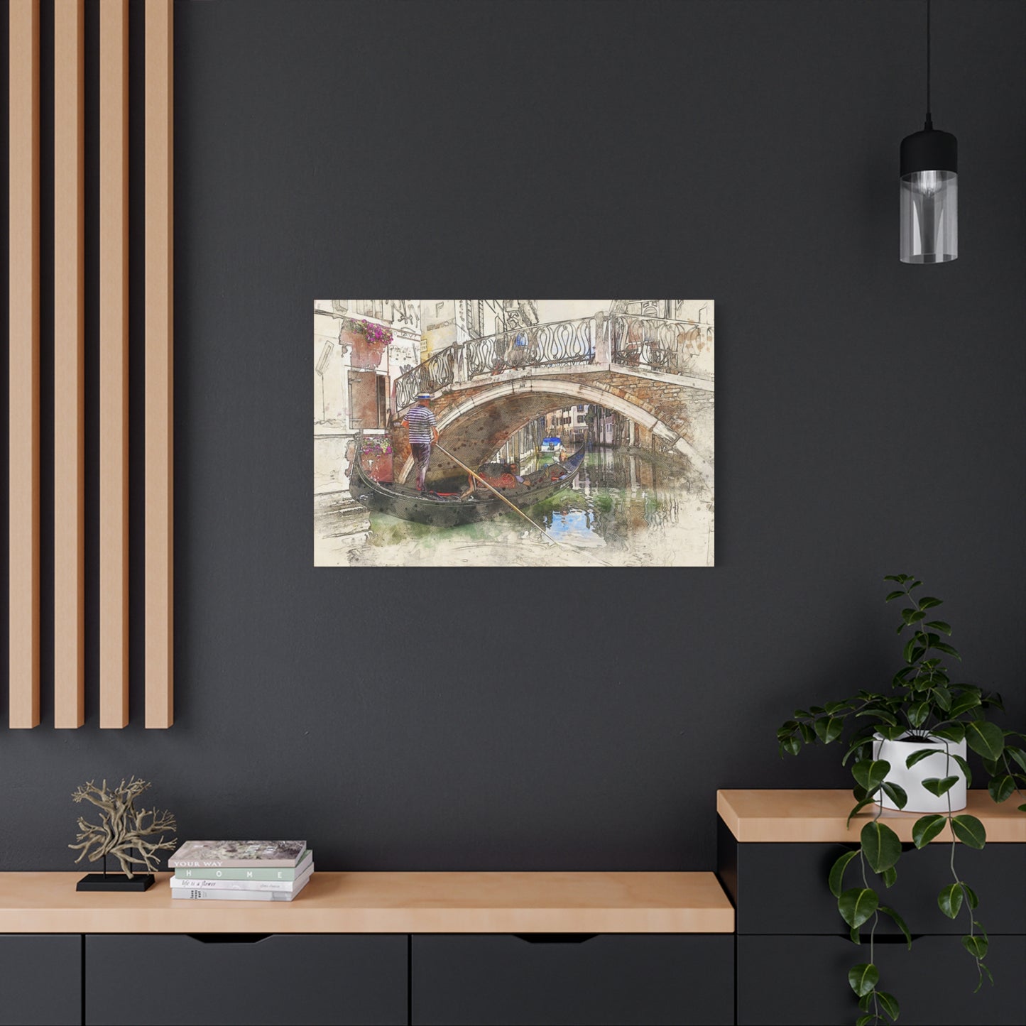 Gondola Matte Canvas, Stretched, 1.25"