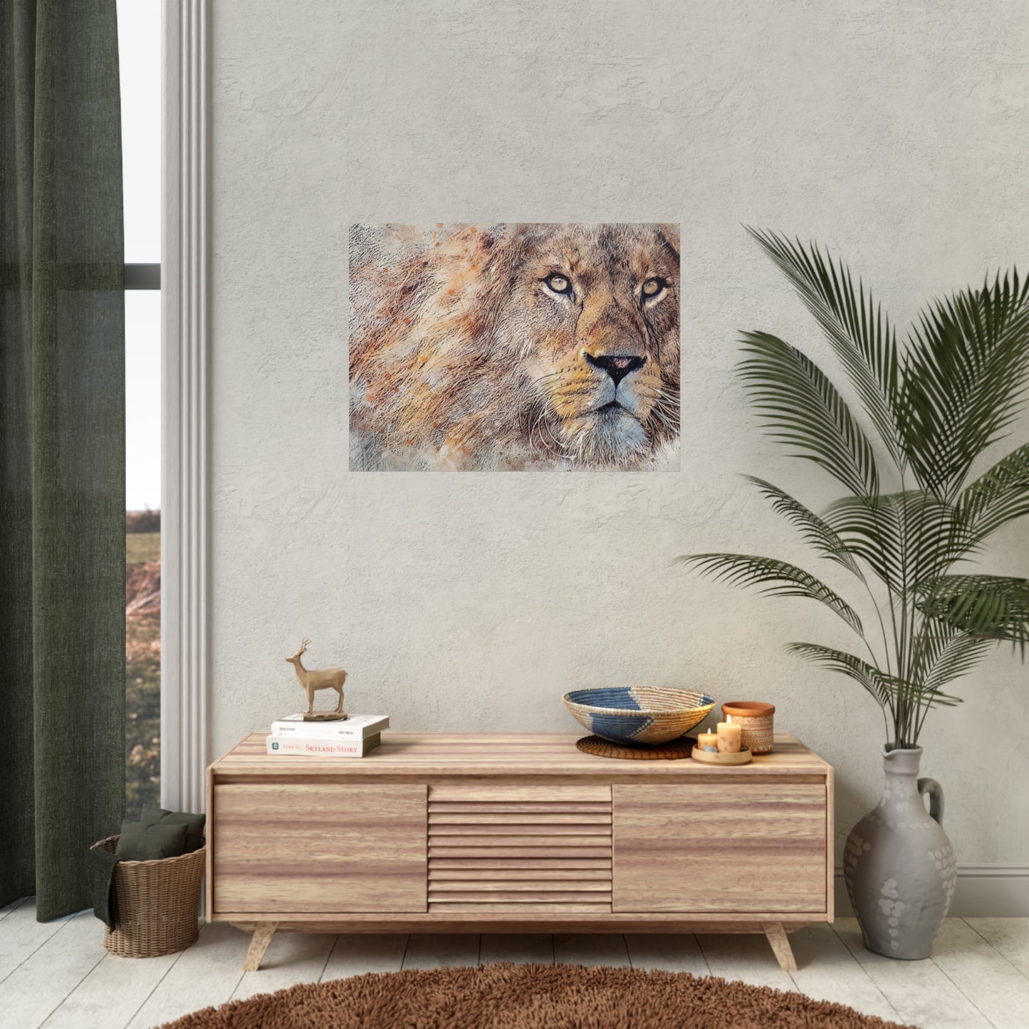 Lion Rolled Posters