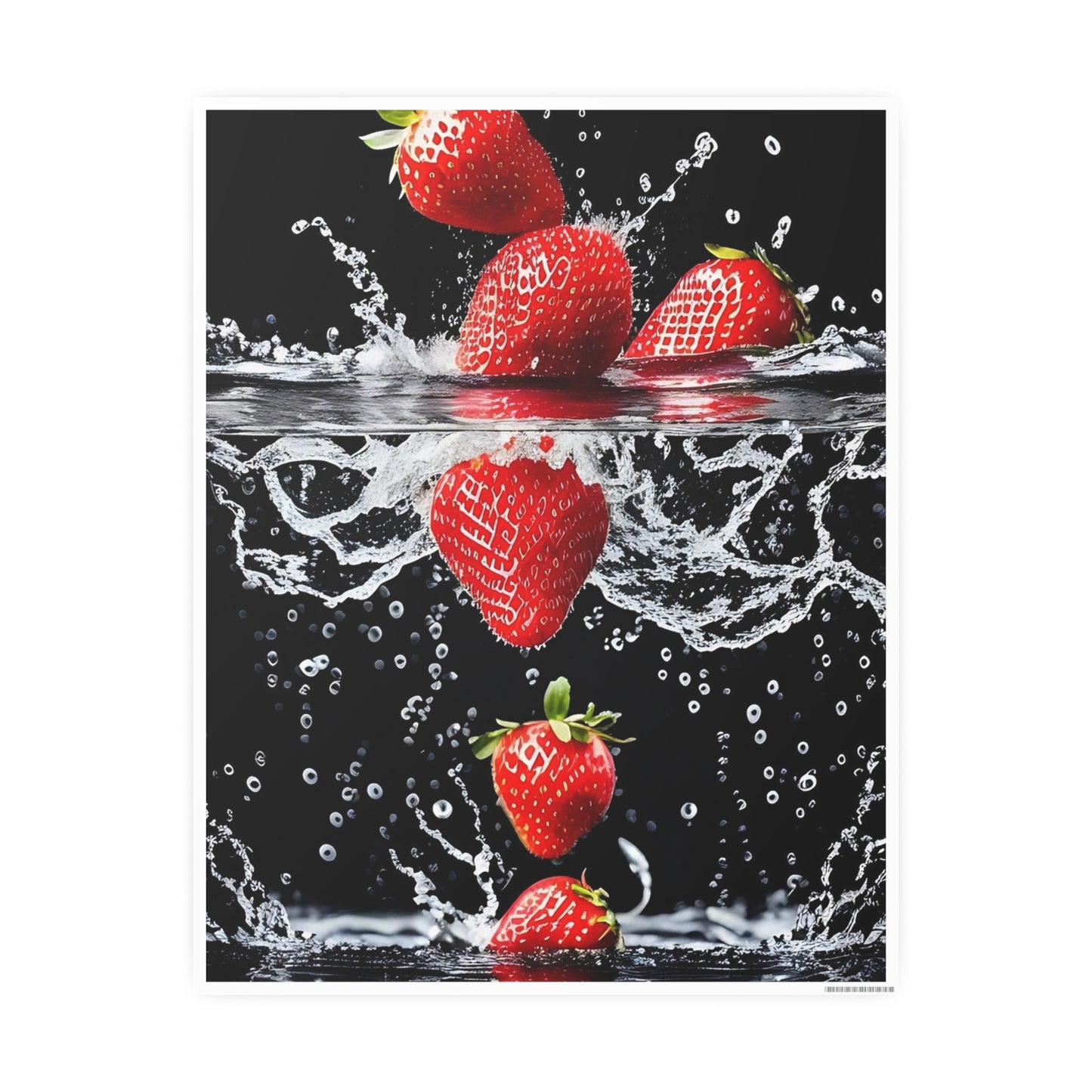 Strawberries AI Gen Photo Art Paper Posters