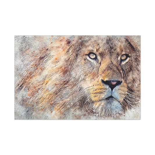 Lion Matte Canvas, Stretched, 1.25"