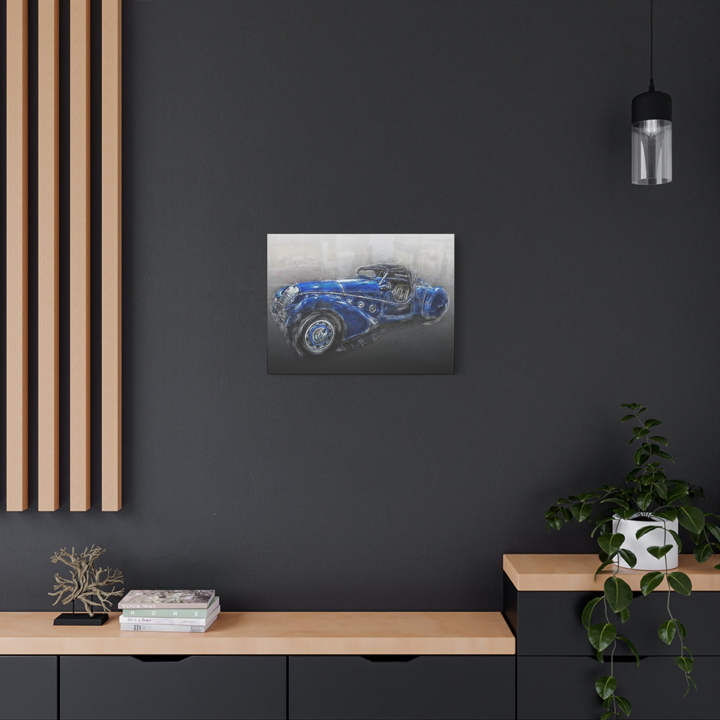 Car Matte Canvas, Stretched, 1.25"