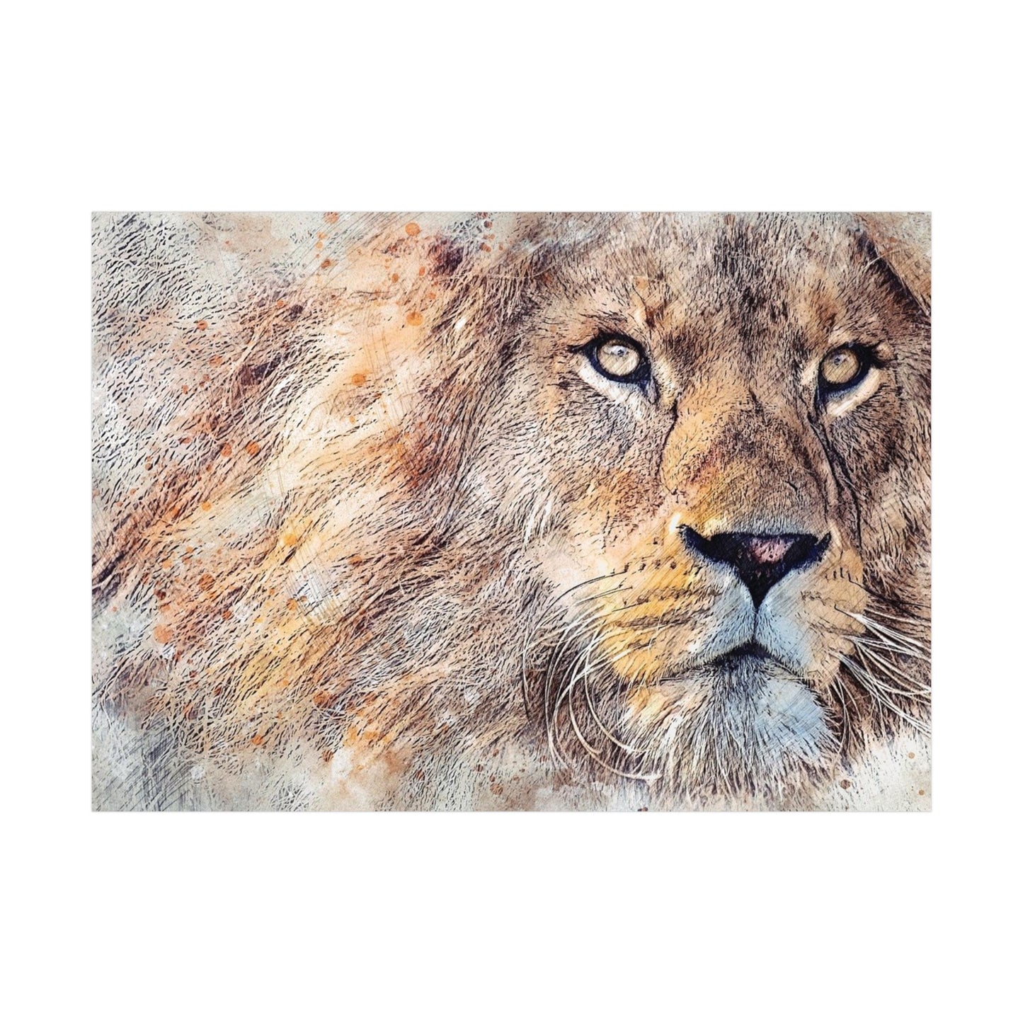 Lion Rolled Posters
