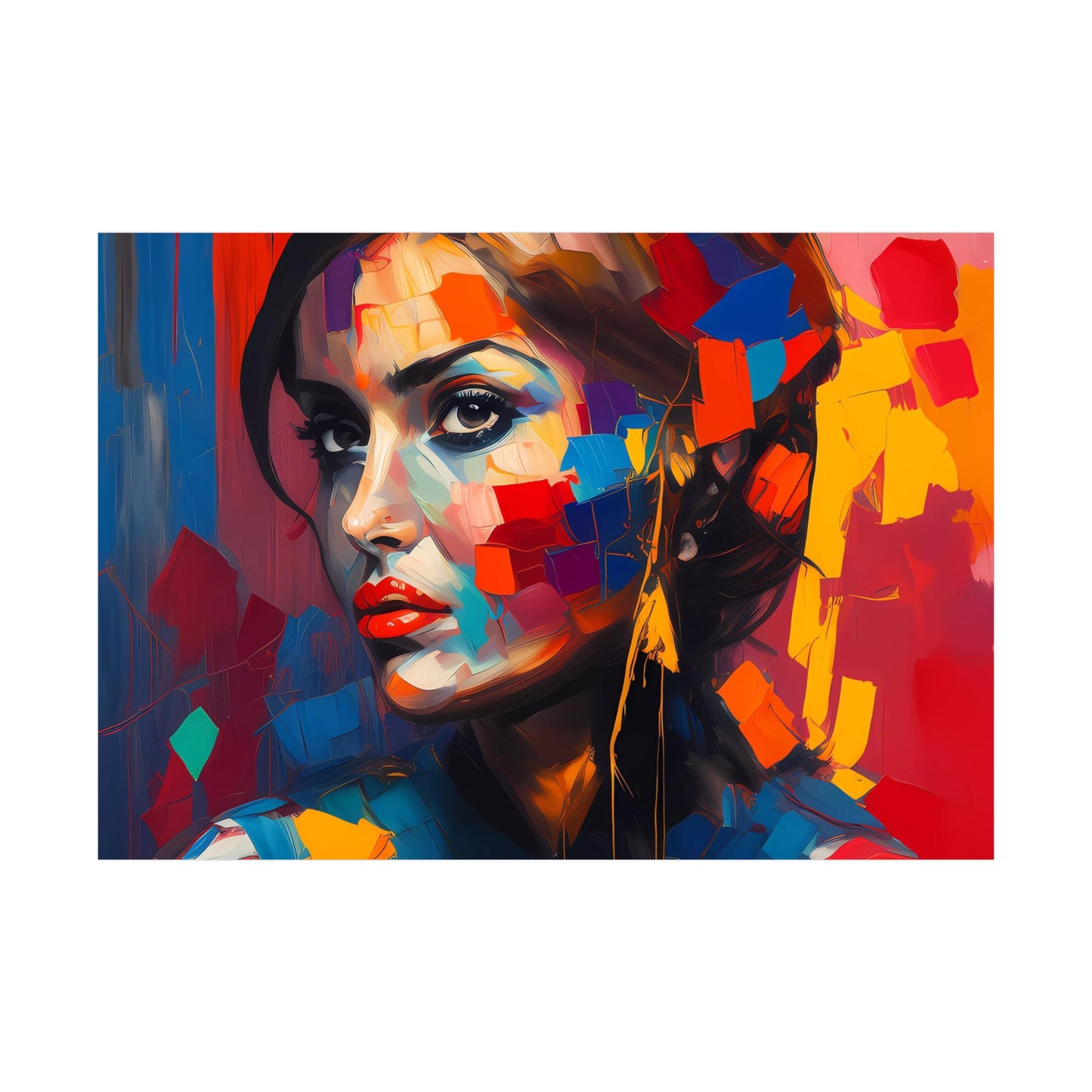 Woman AI Gen Rolled Posters