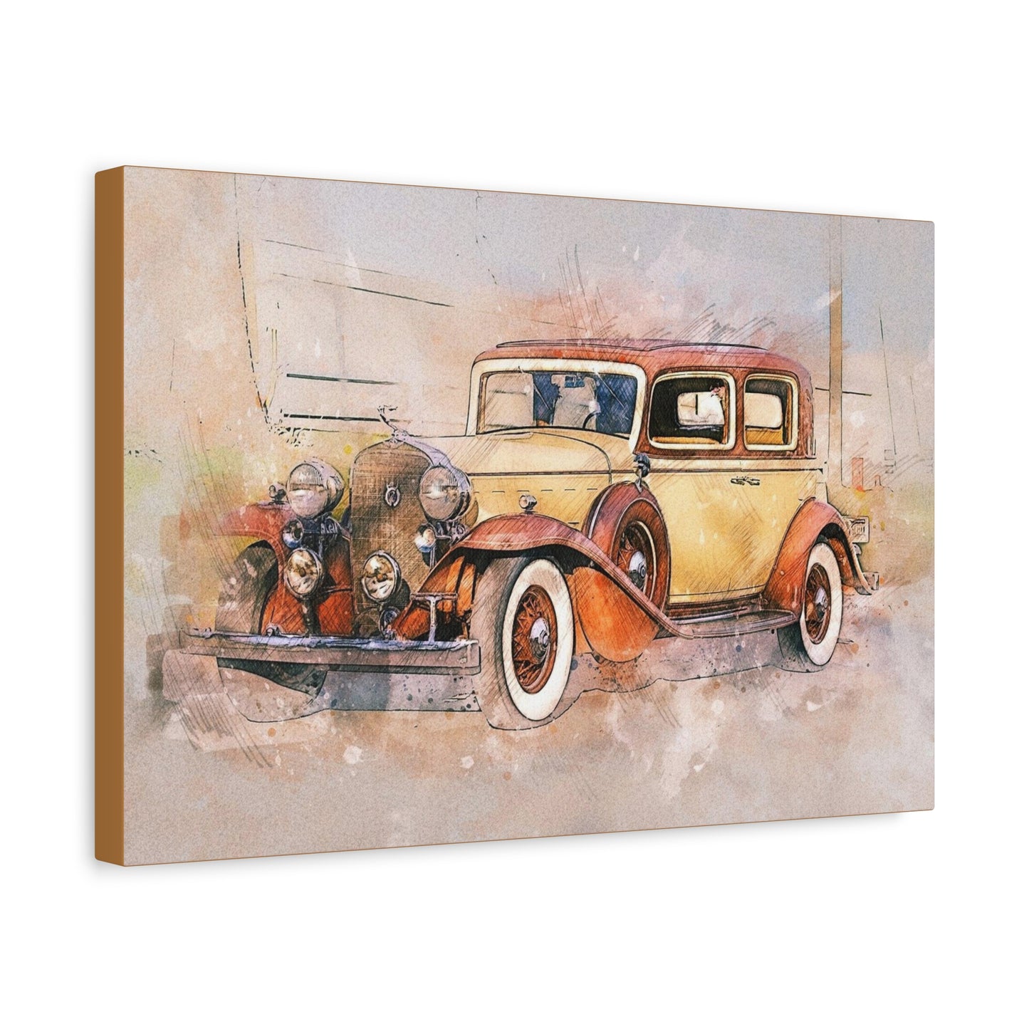 Cadillac Matte Canvas, Stretched, 1.25"