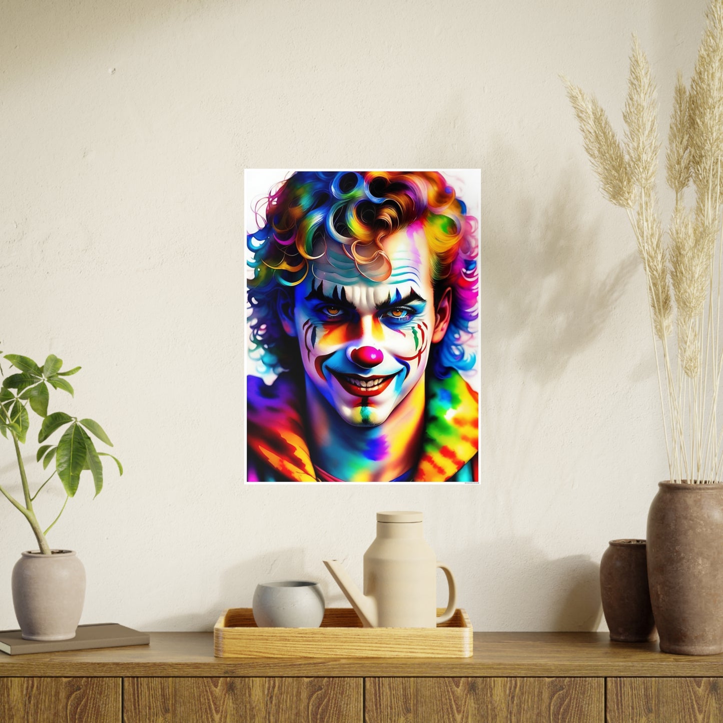 Clown AI Gen Photo Art Paper Posters