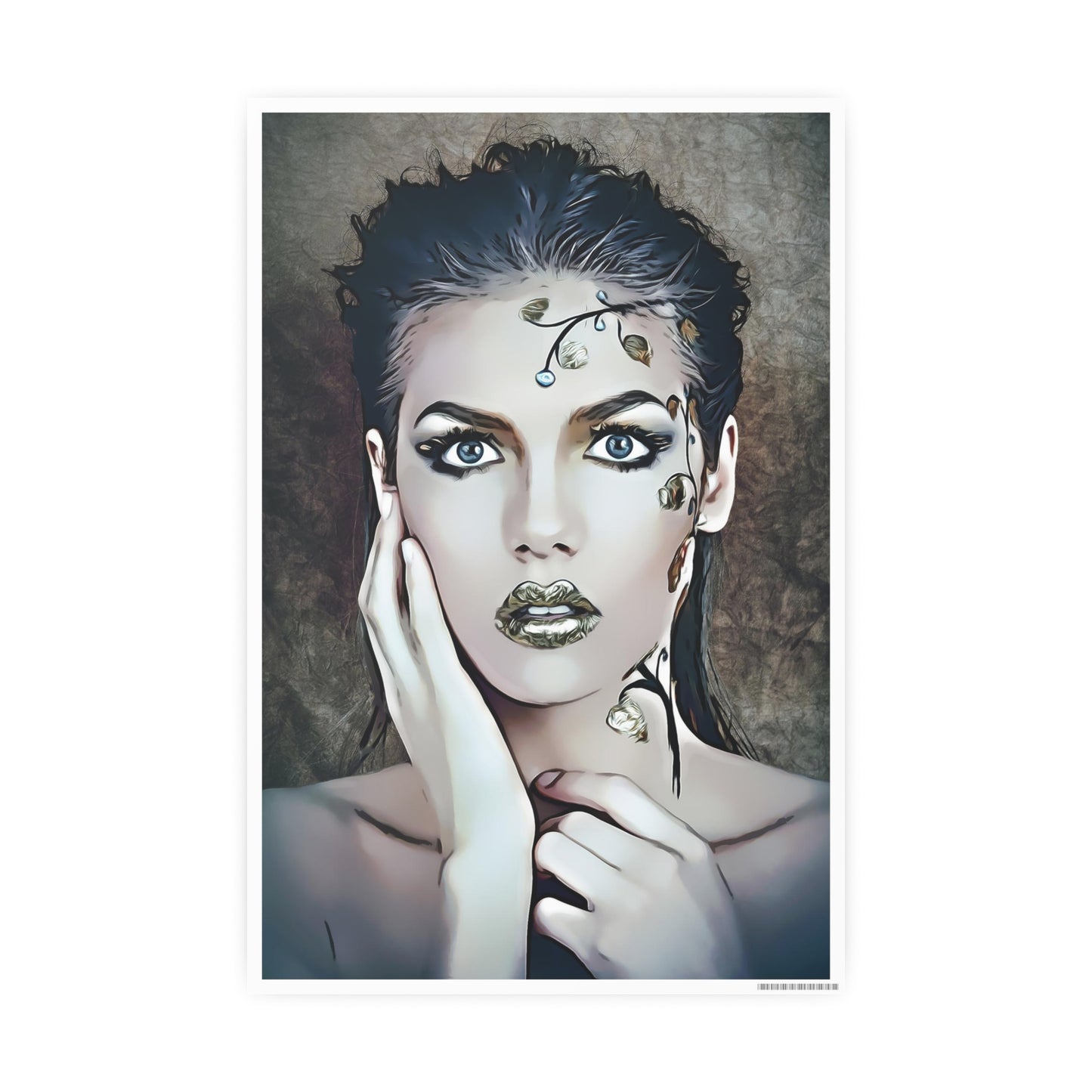 Woman Portrait Photo Art Paper Posters