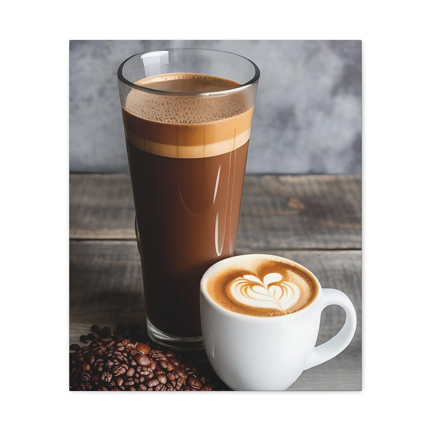 Coffee AI Gen Matte Canvas, Stretched, 1.25"