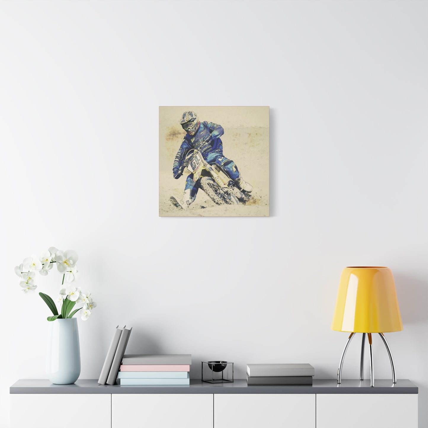 Motocross Matte Canvas, Stretched, 1.25"