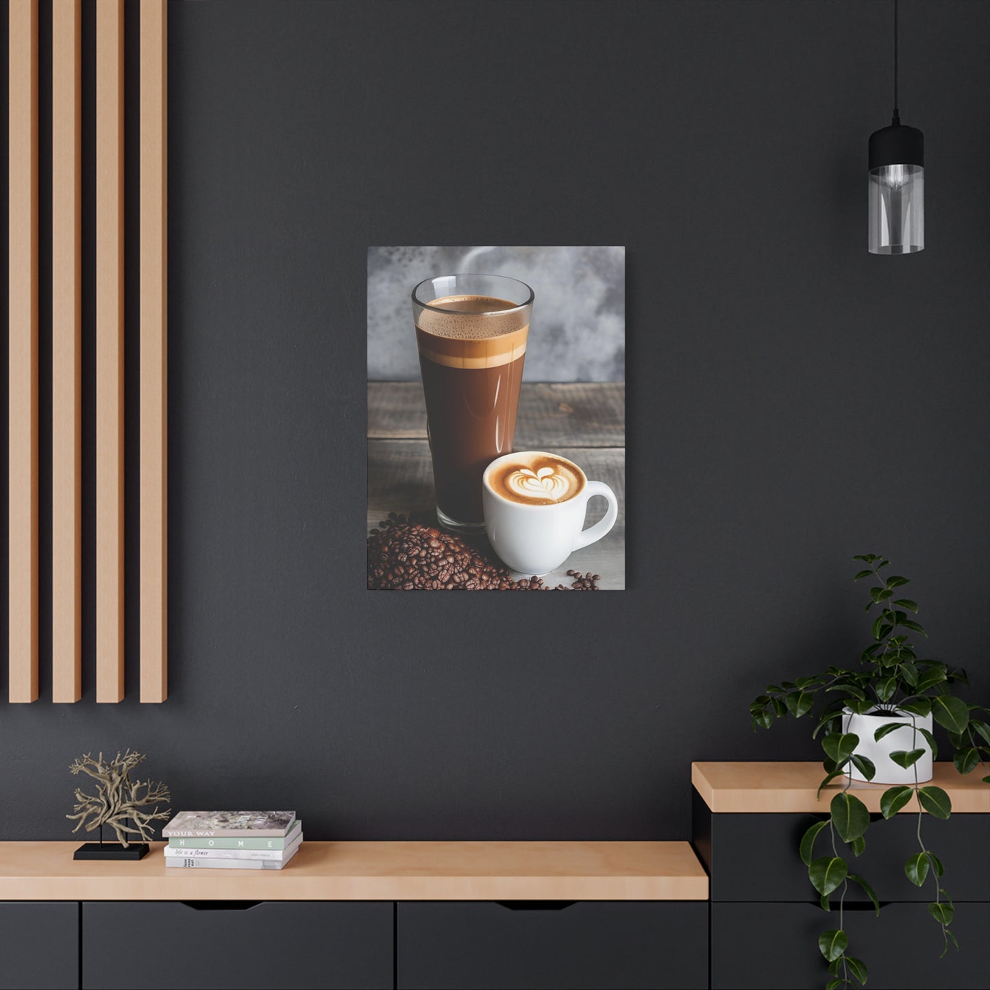 Coffee AI Gen Matte Canvas, Stretched, 1.25"