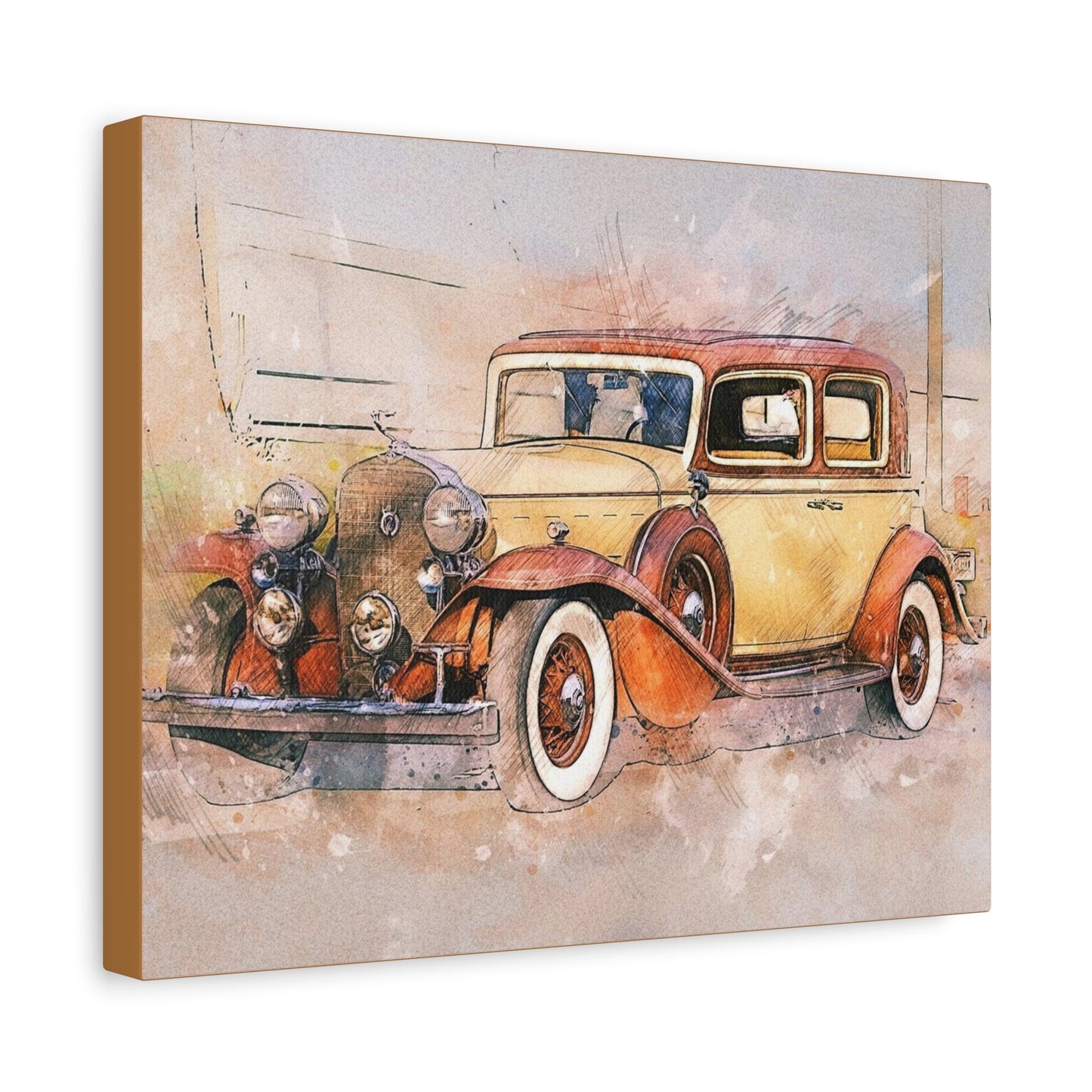 Cadillac Matte Canvas, Stretched, 1.25"