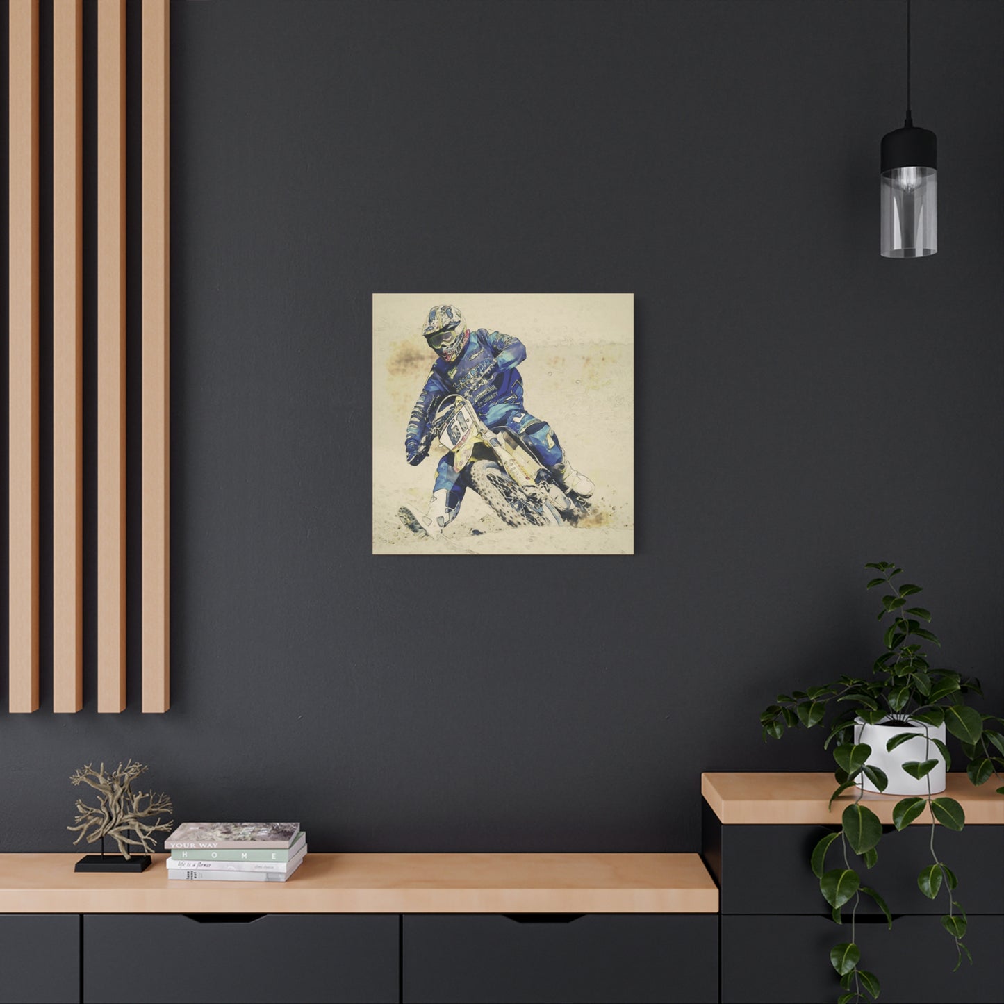 Motocross Matte Canvas, Stretched, 1.25"