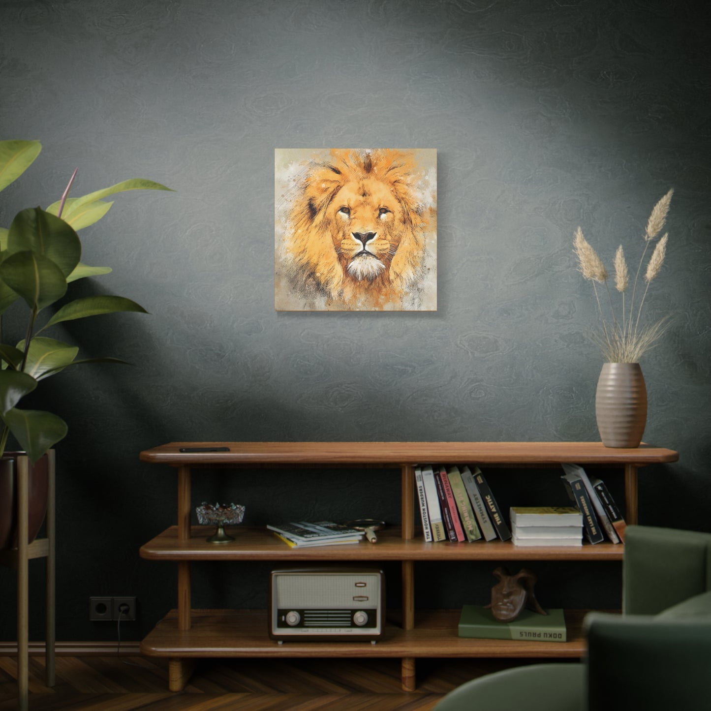 Lion Matte Canvas, Stretched, 1.25"