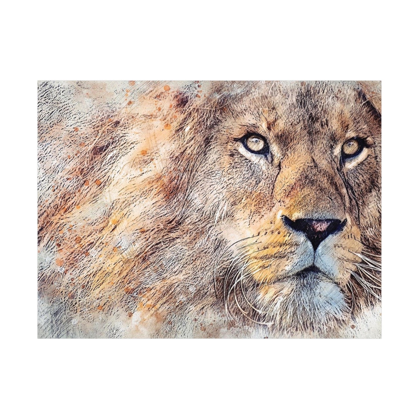 Lion Rolled Posters