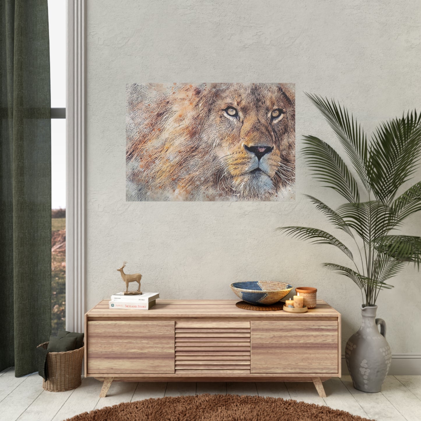 Lion Rolled Posters