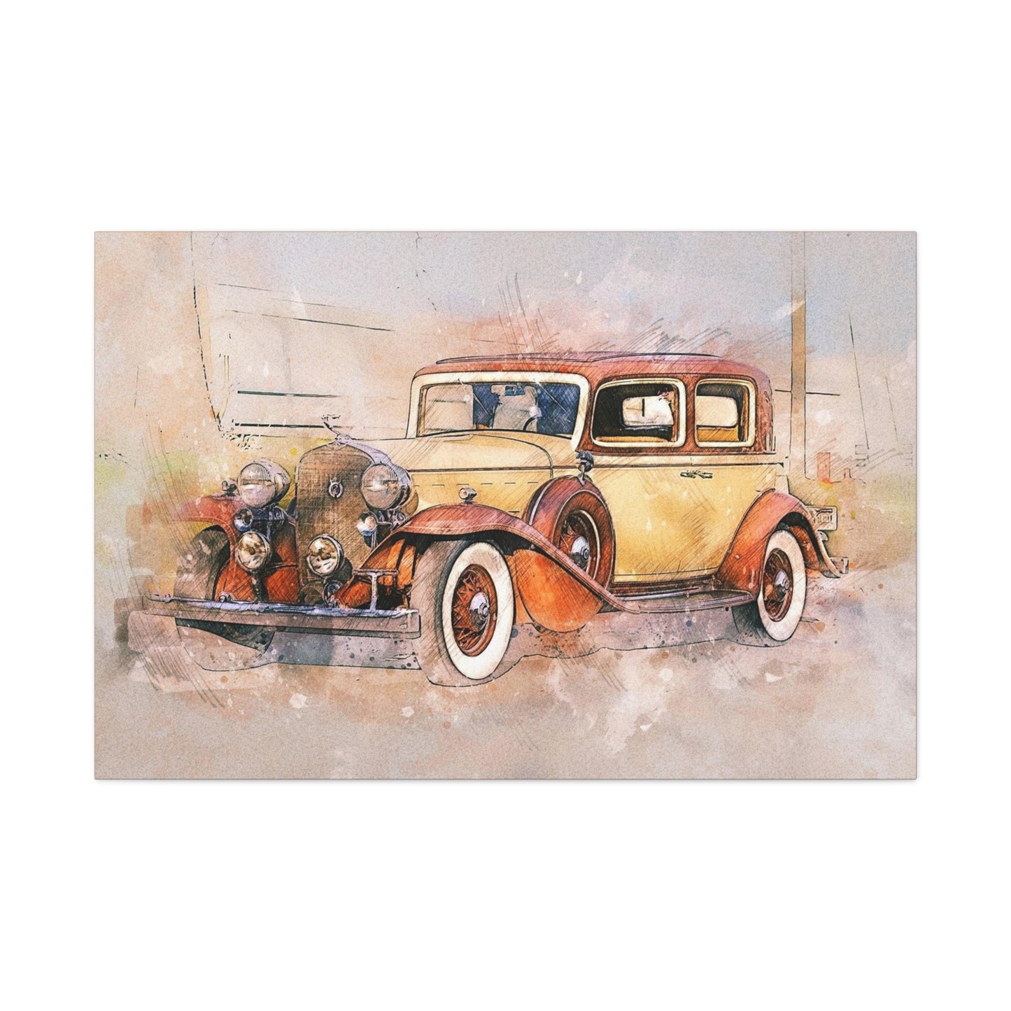 Cadillac Matte Canvas, Stretched, 1.25"