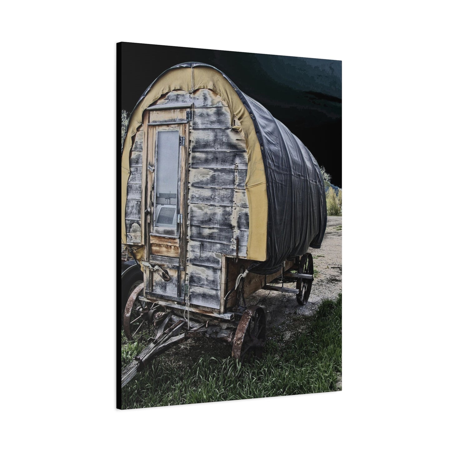 Chuck Wagon Matte Canvas, Stretched, 1.25"