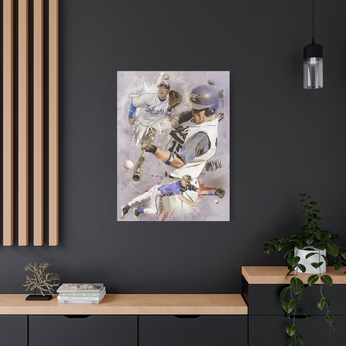 Baseball Matte Canvas, Stretched, 1.25"