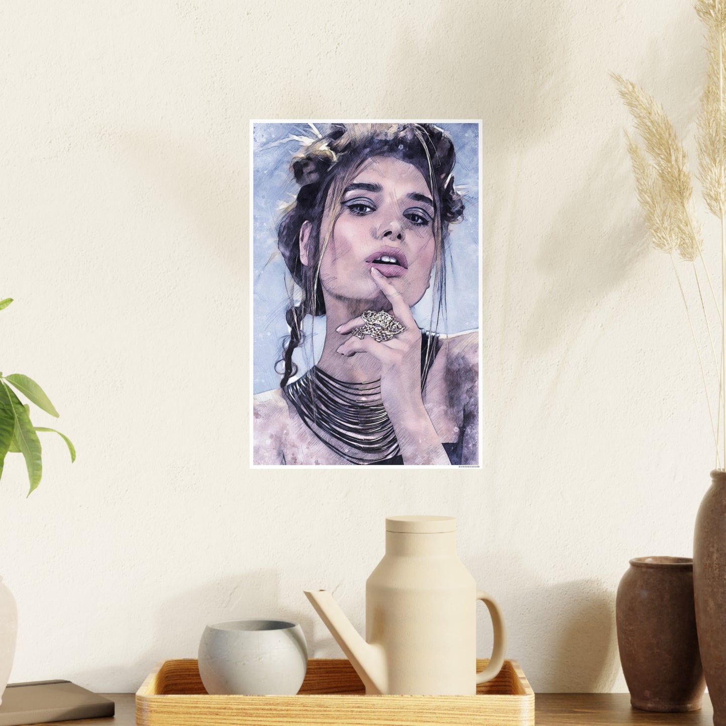 Woman Photo Art Paper Posters