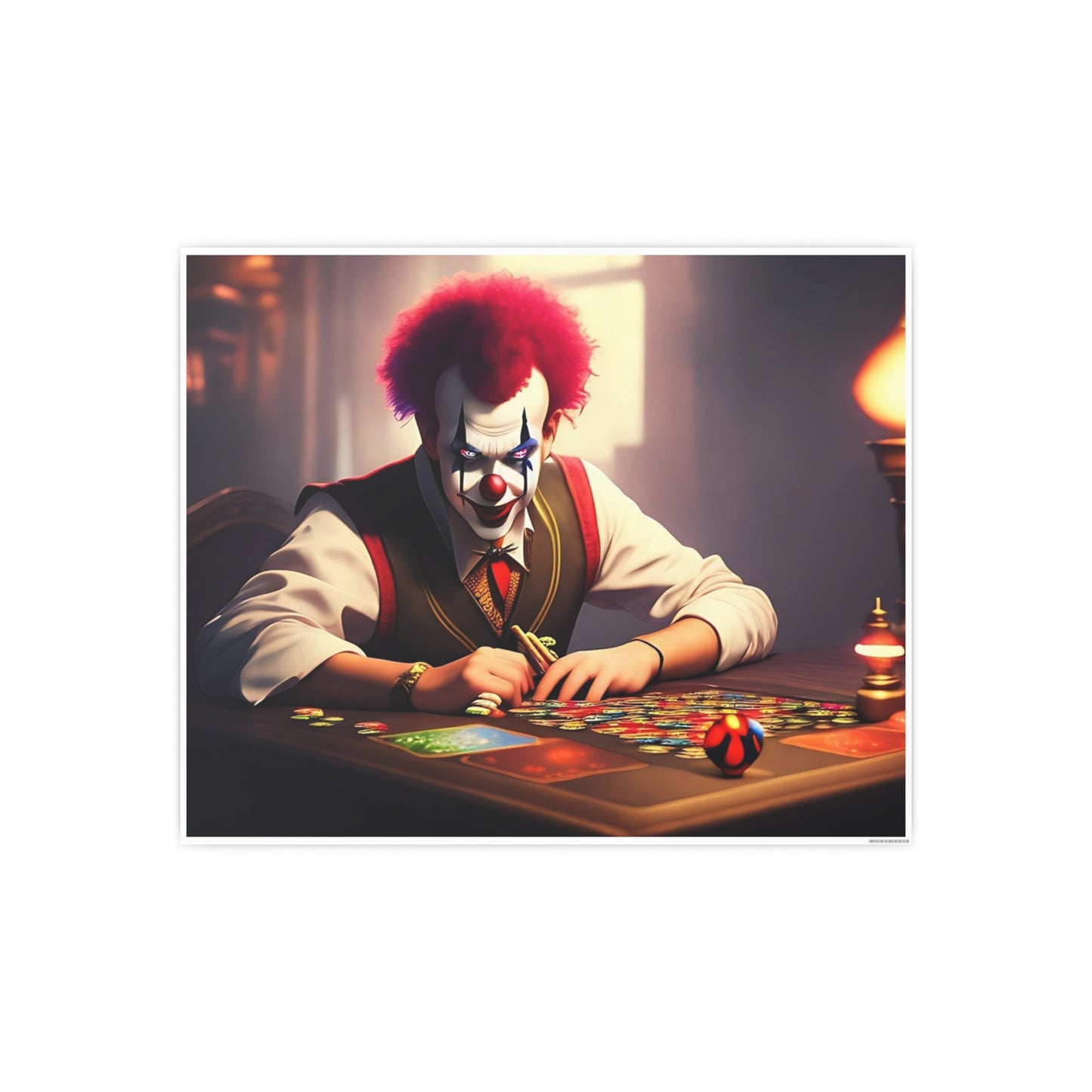 Clown AI Gen Photo Art Paper Posters