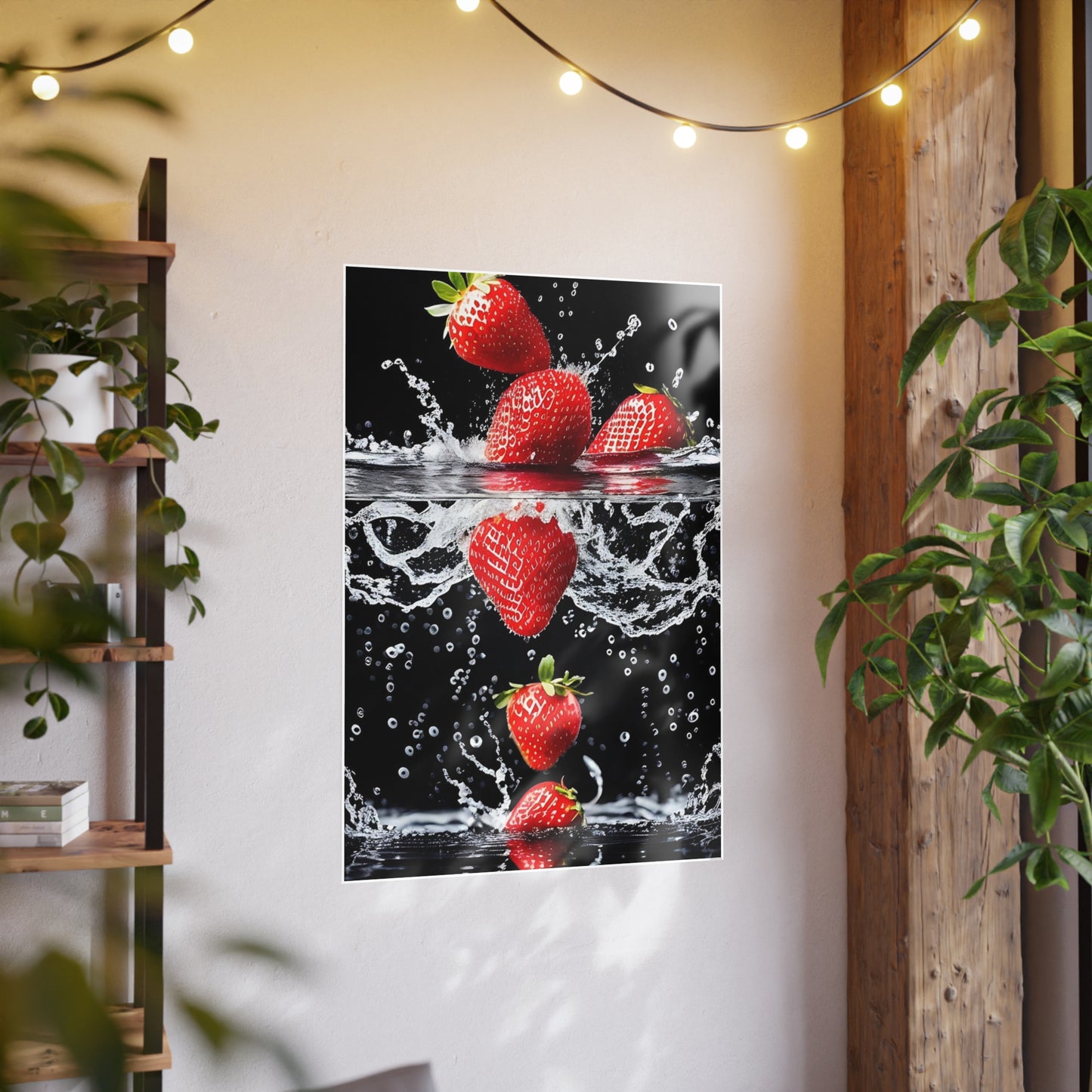 Strawberries AI Gen Photo Art Paper Posters