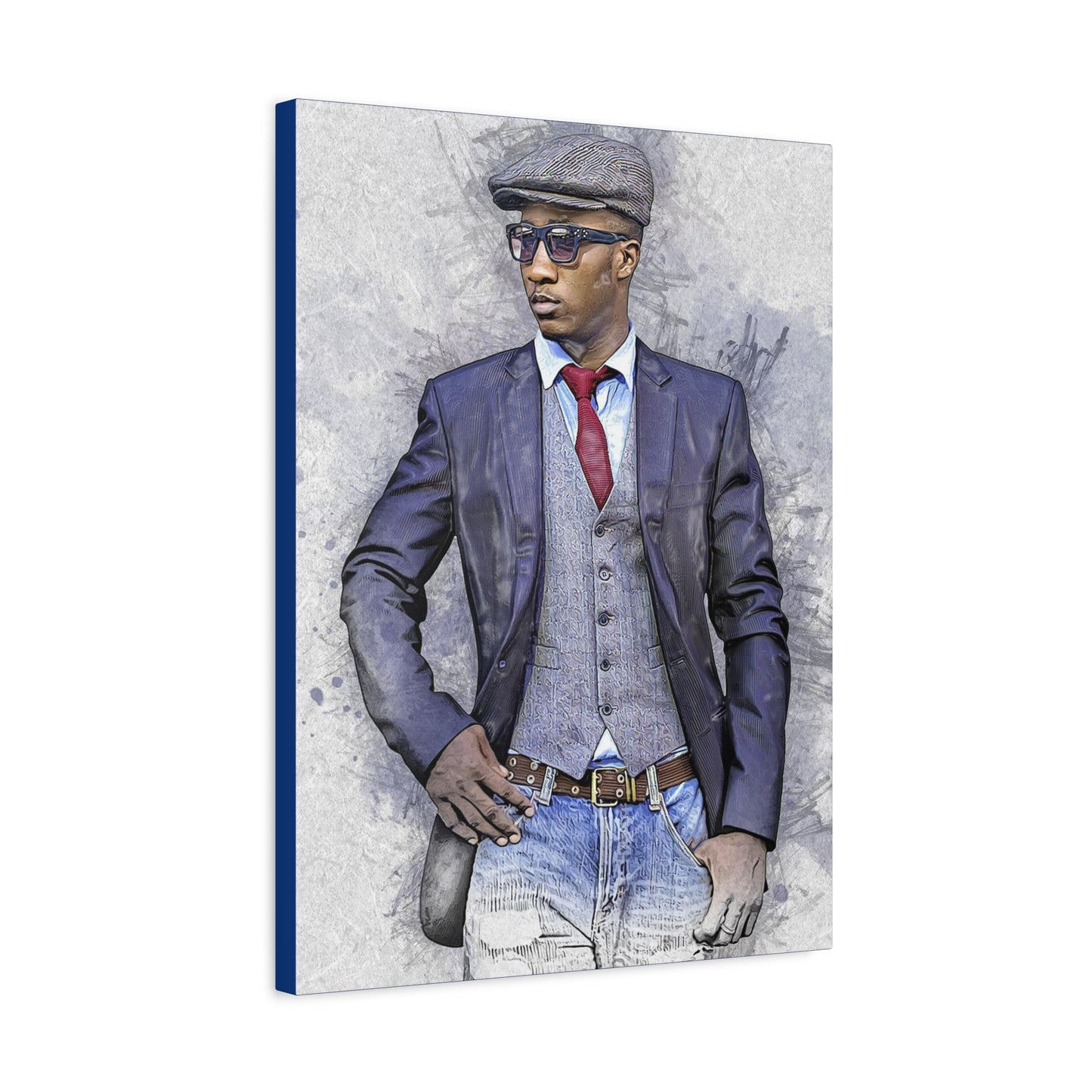 Man Model  Matte Canvas, Stretched, 1.25"