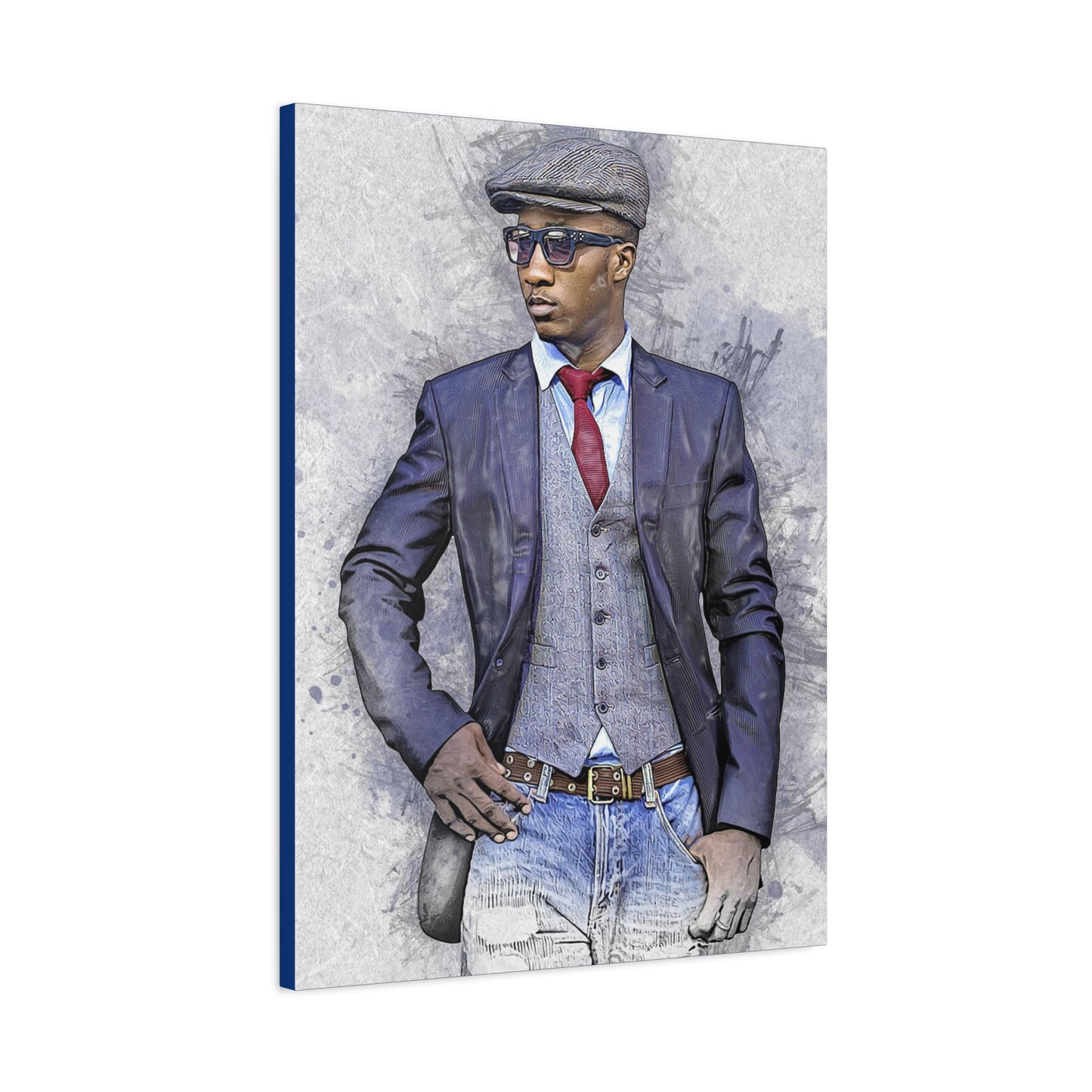 Man Model  Matte Canvas, Stretched, 1.25"