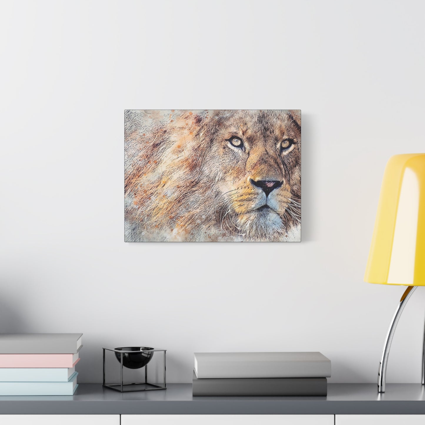 Lion Matte Canvas, Stretched, 1.25"