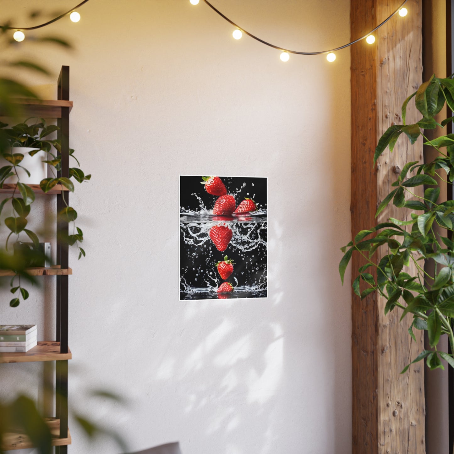 Strawberries AI Gen Photo Art Paper Posters
