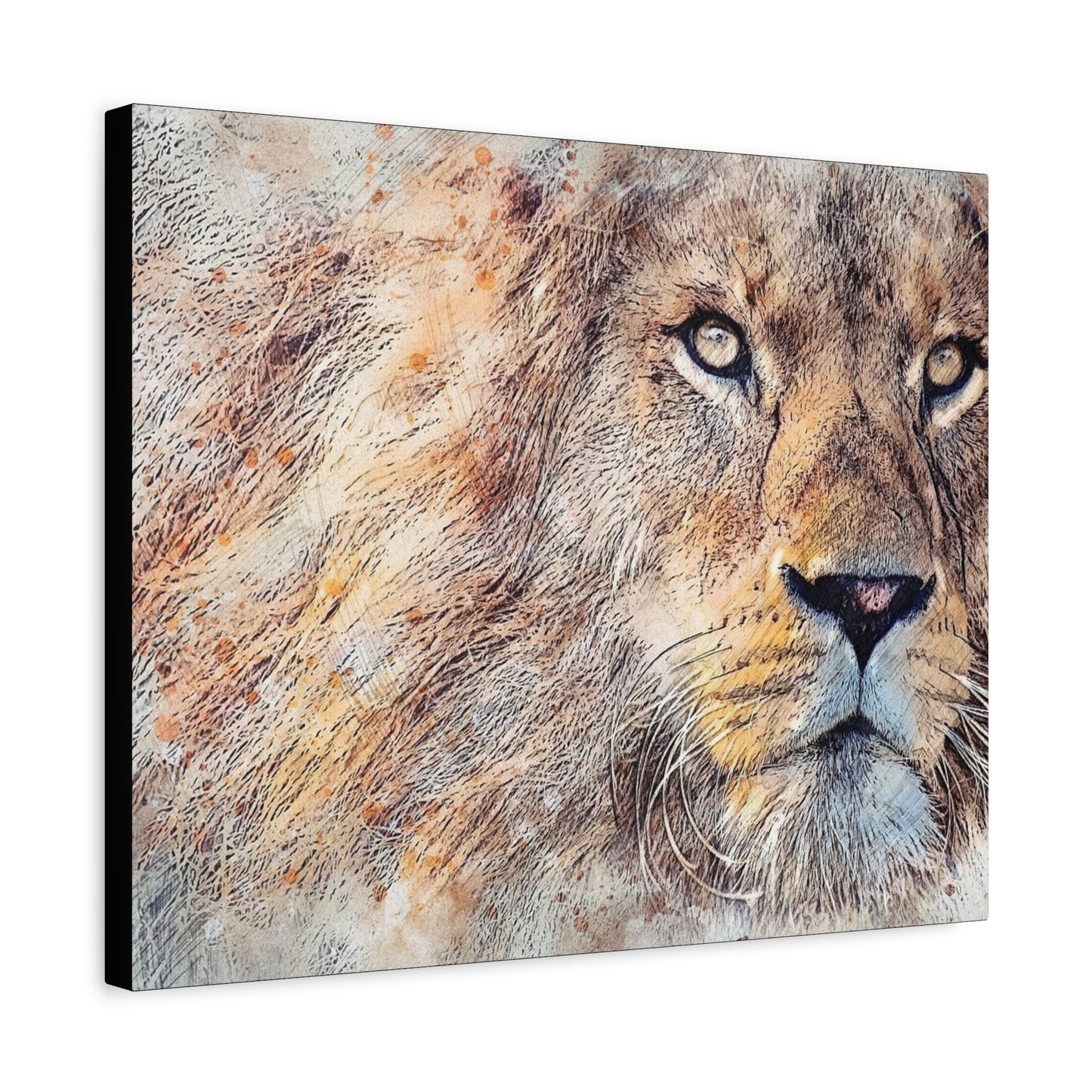 Lion Matte Canvas, Stretched, 1.25"