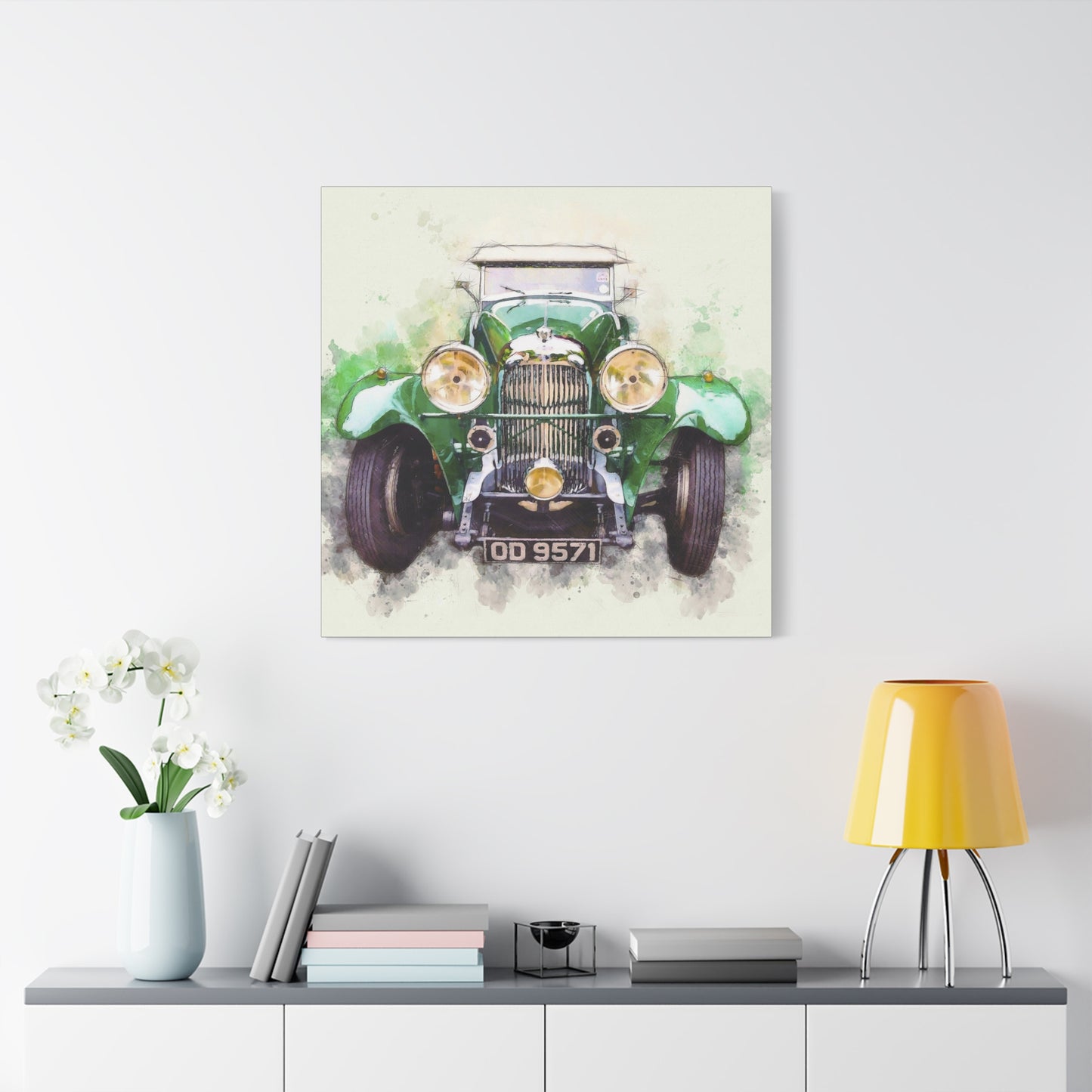 Car Matte Canvas, Stretched, 1.25"